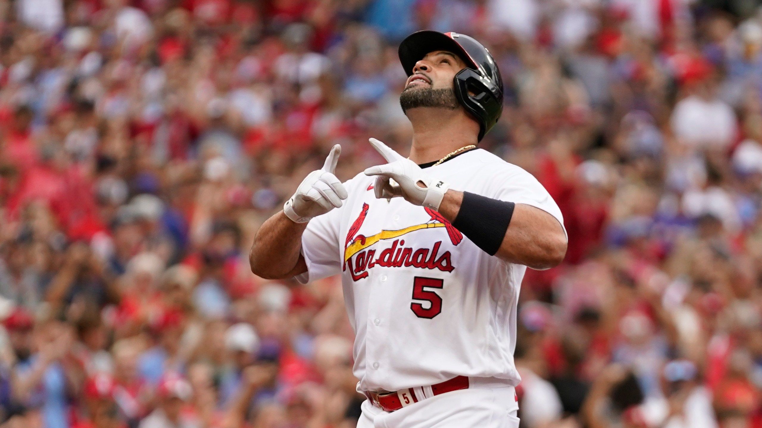 2560x1440 Pujols reaches 695 HRs, Mikolas goes 8 in Cards' win vs Cubs