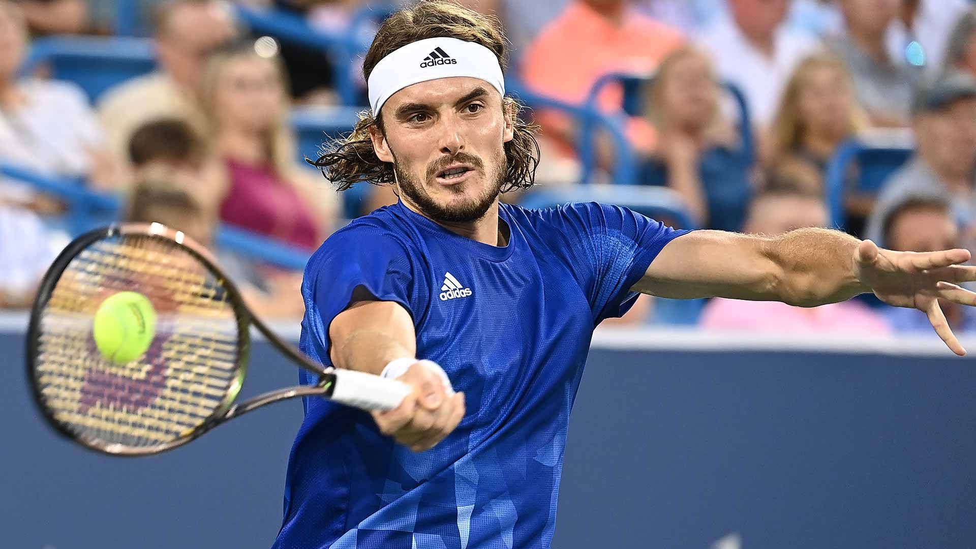 1920x1080 Download Stefanos Tsitsipas In Us Open Wallpaper