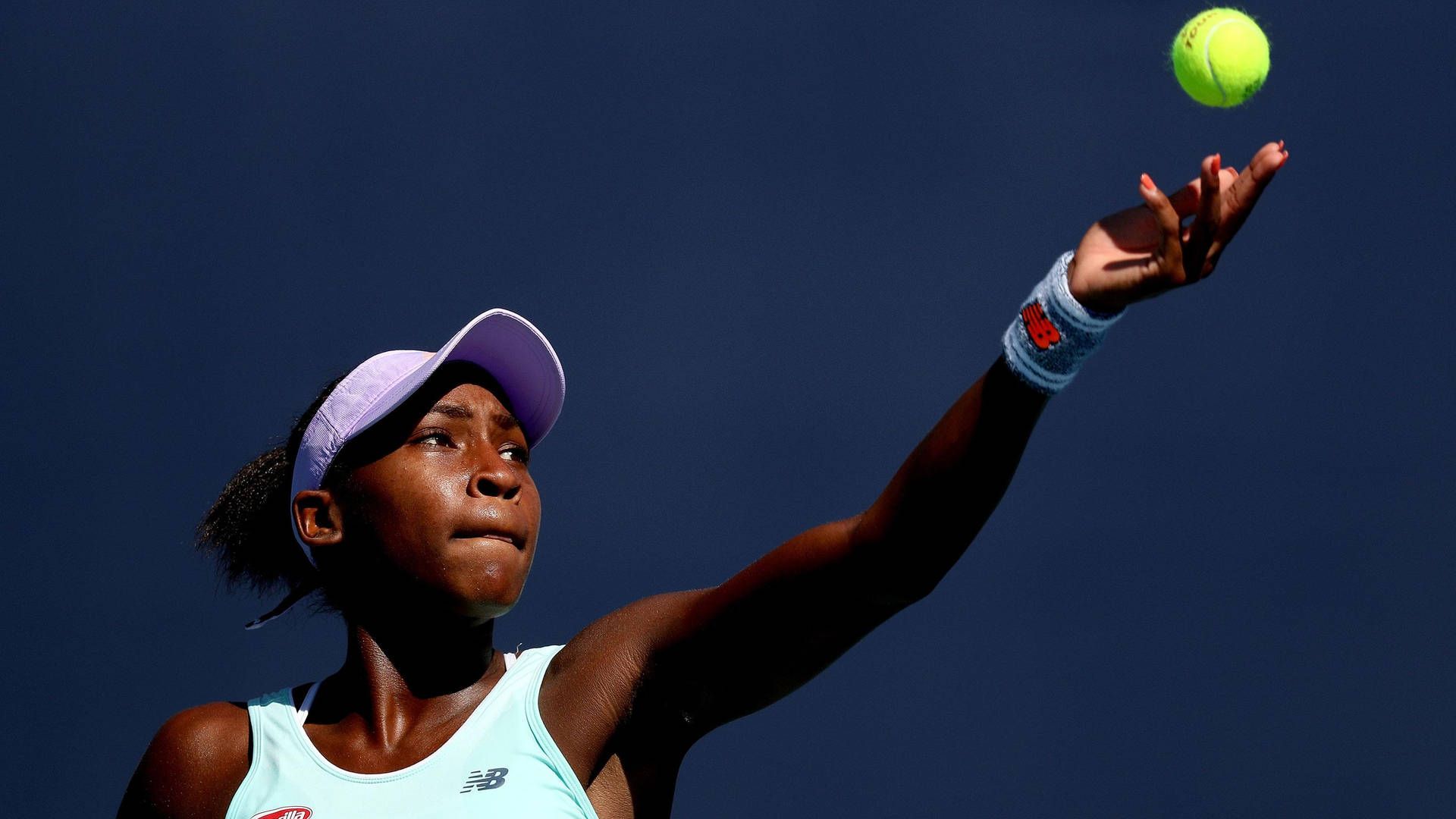 1920x1080 Download Coco Gauff Serving Wallpaper