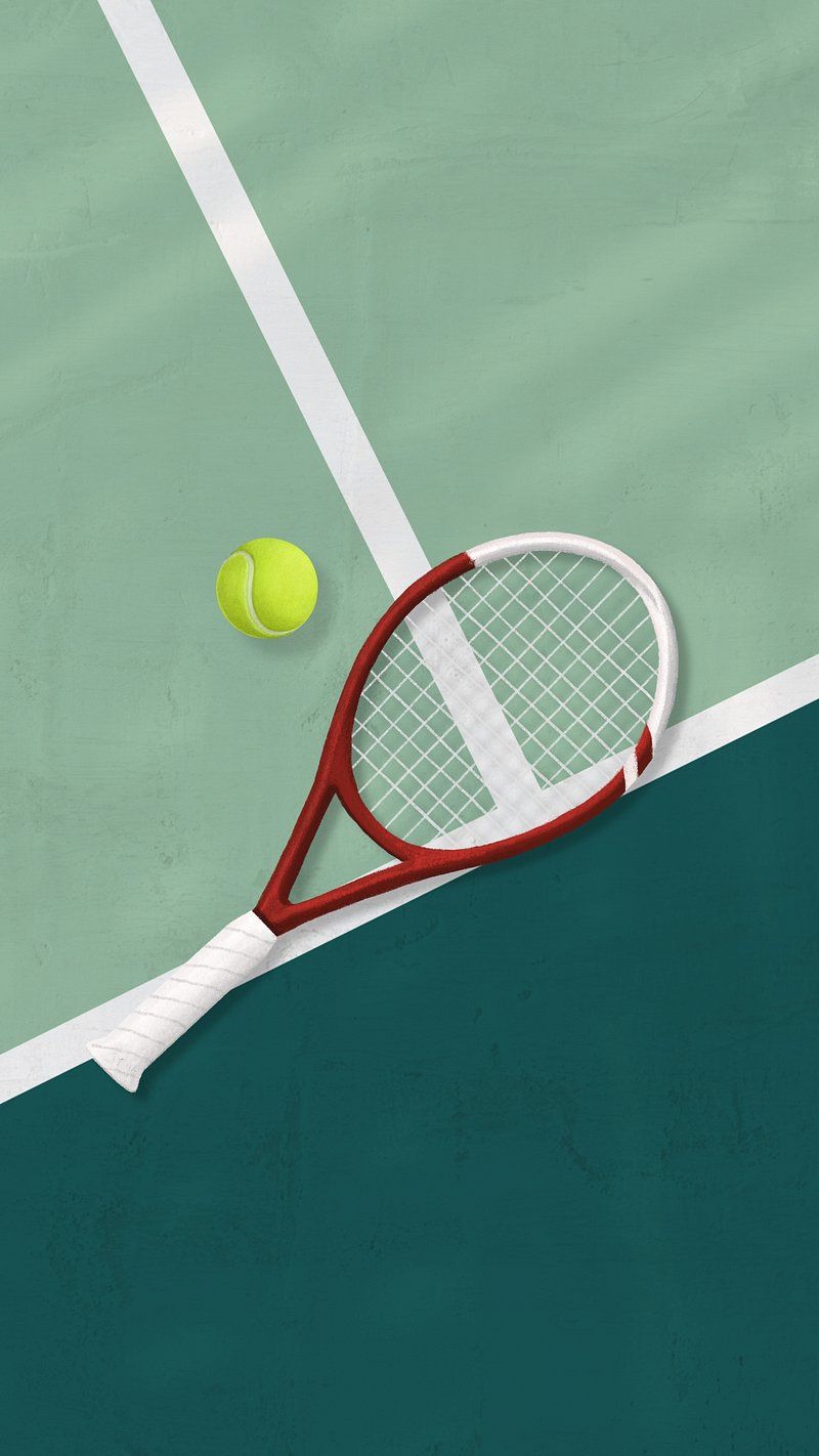 800x1422 Tennis racket aesthetic phone wallpaper
