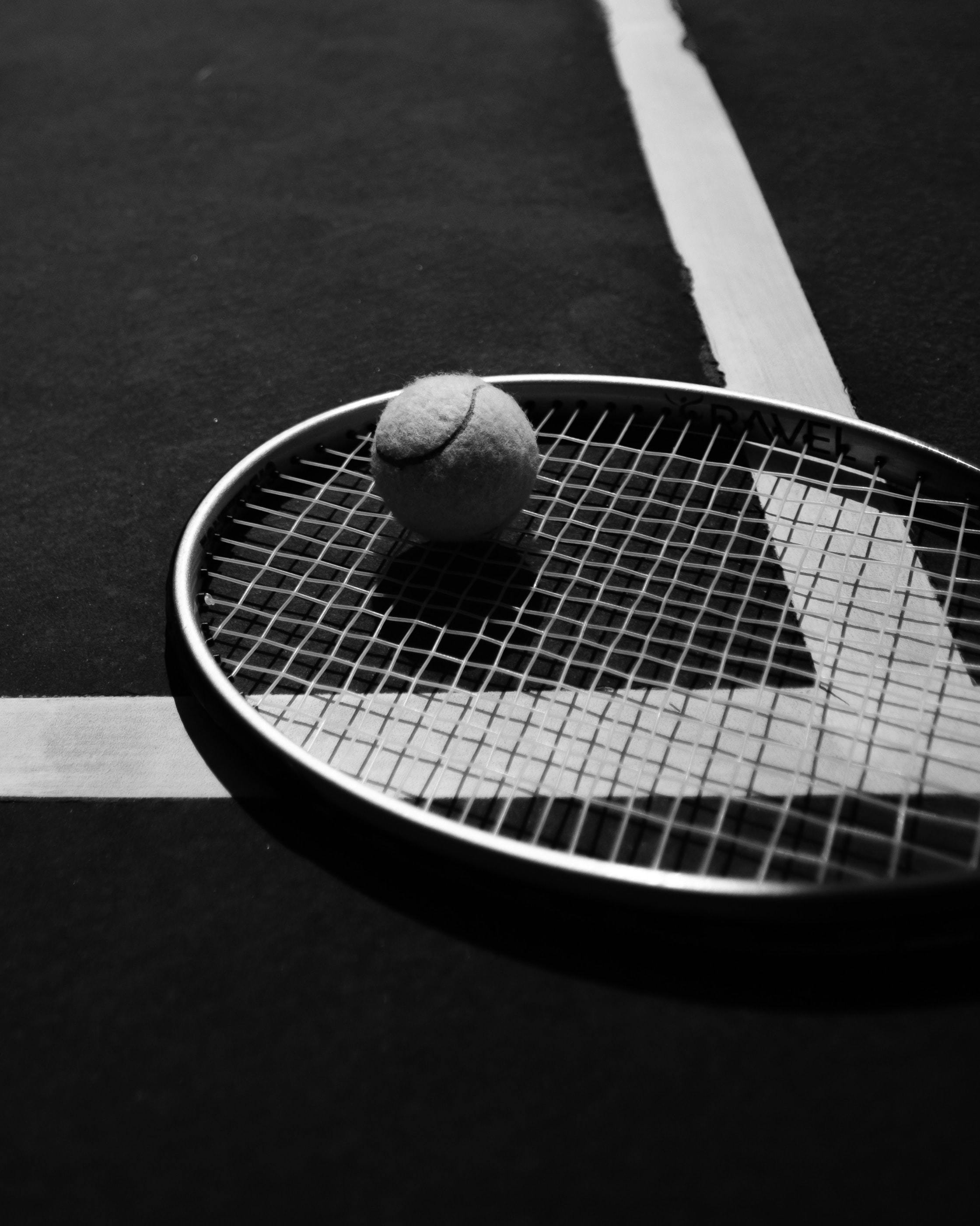 2240x2800 Tennis Net in Black and White · Free