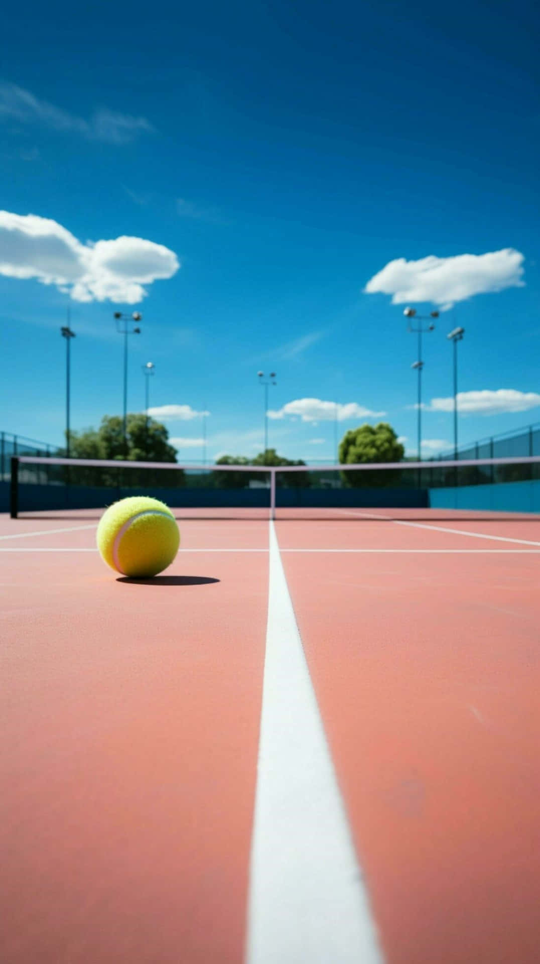 1076x1920 Download Tennis Court Wallpaper