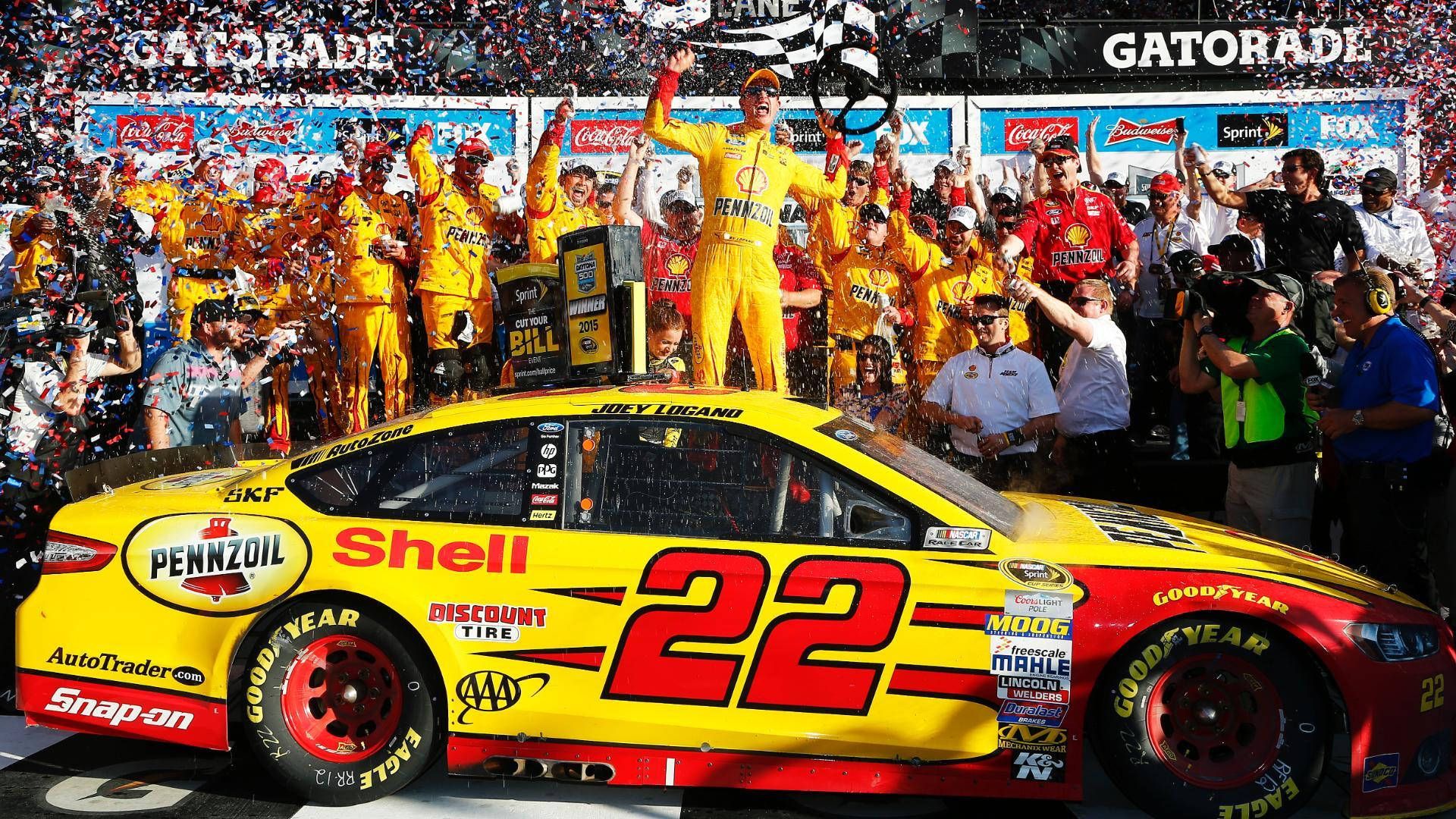 1920x1080 Download Joey Logano Winning Moment Wallpaper