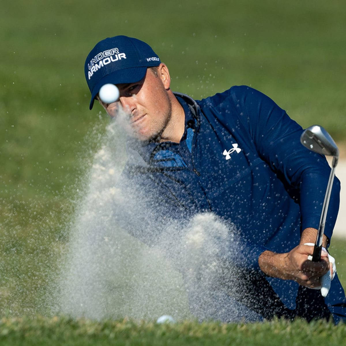 1200x1200 Download Jordan Spieth Golf Shot In Action Wallpaper