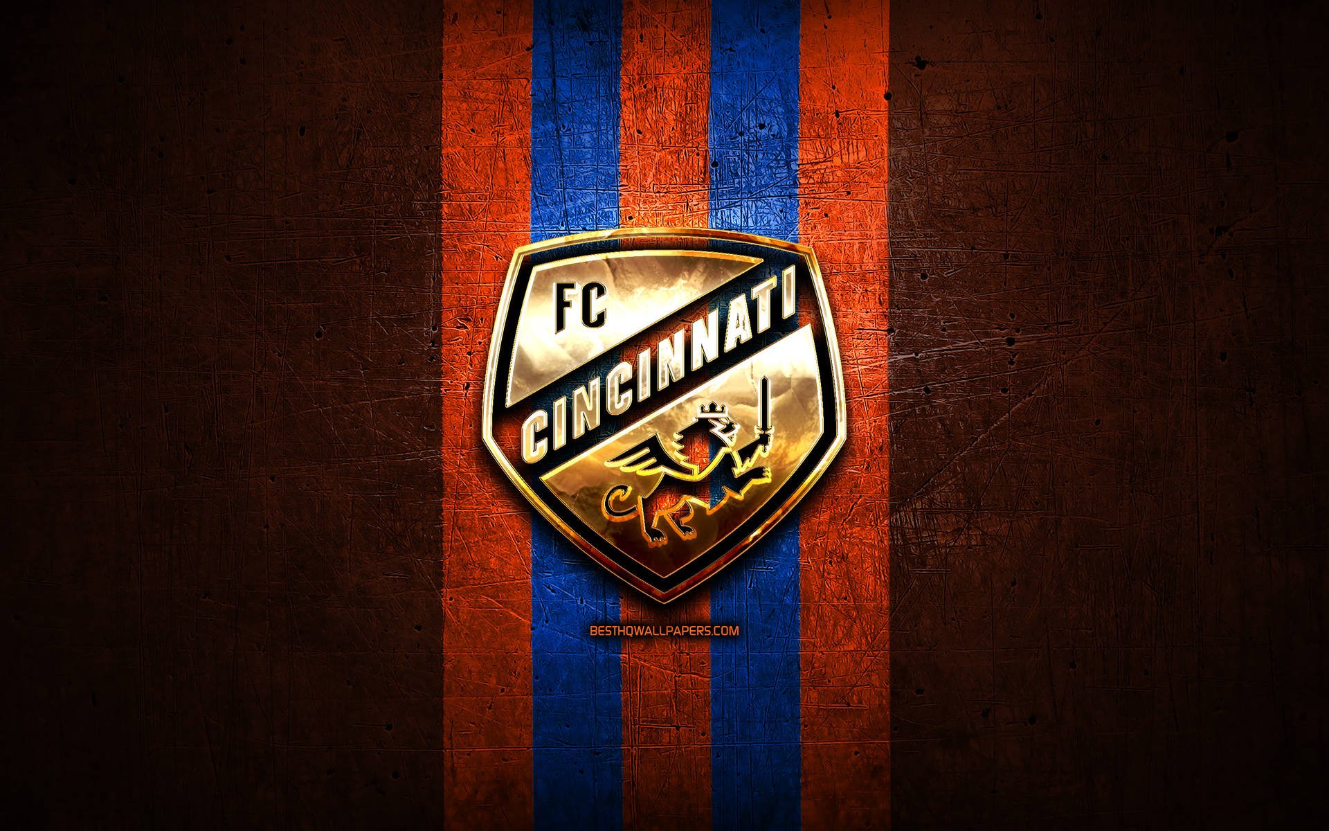 1920x1200 Download Pride and Passion FC Cincinnati Golden Logo Wallpaper