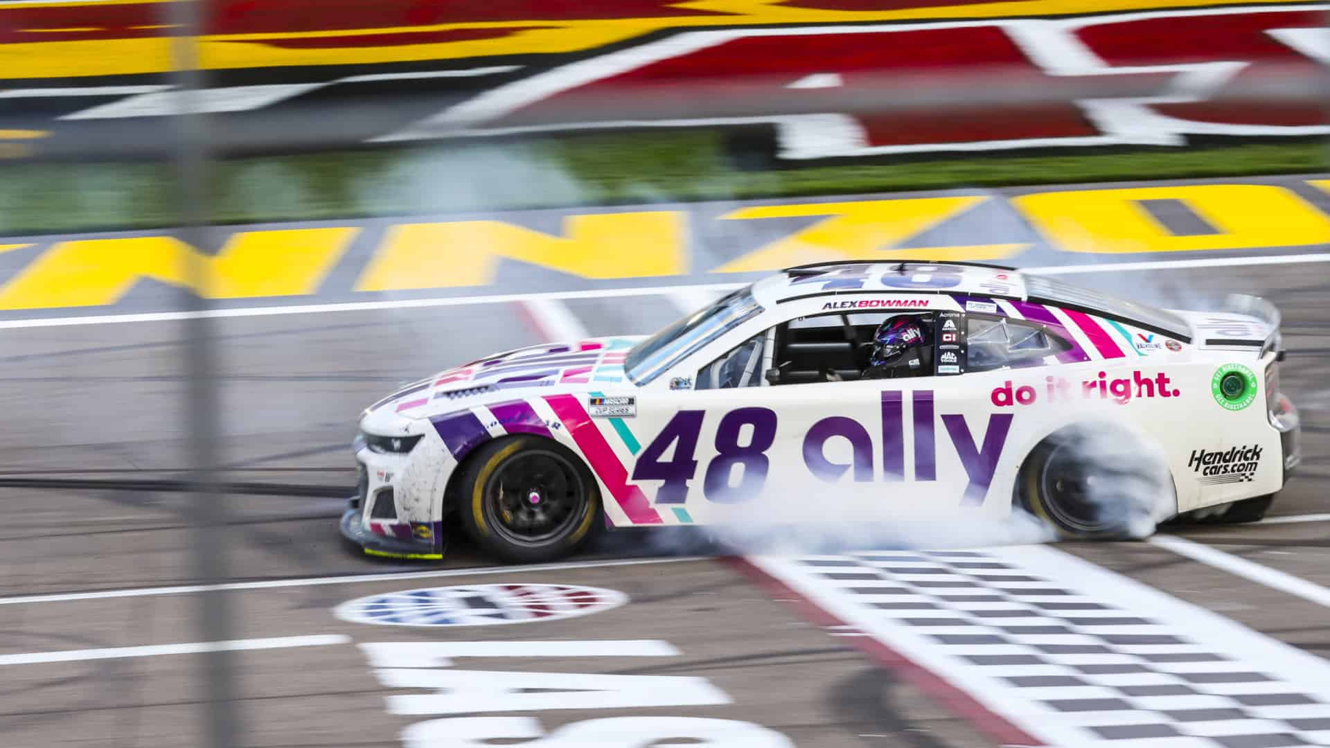 1920x1080 Alex Bowman Wins At Las Vegas Following Two Tire Gamble And Thrilling Overtime Charge. Kickin' The Tires