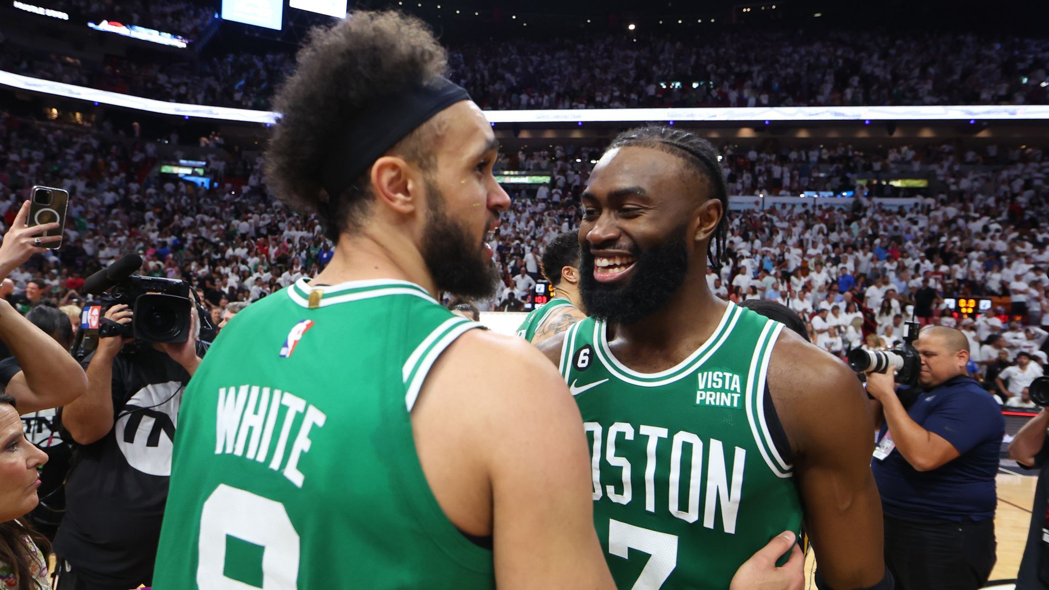 2048x1152 NBA Conference Finals: Derrick White's Buzzer Beating Putback Lifts Boston Celtics Past Miami Heat And Forces Game 7