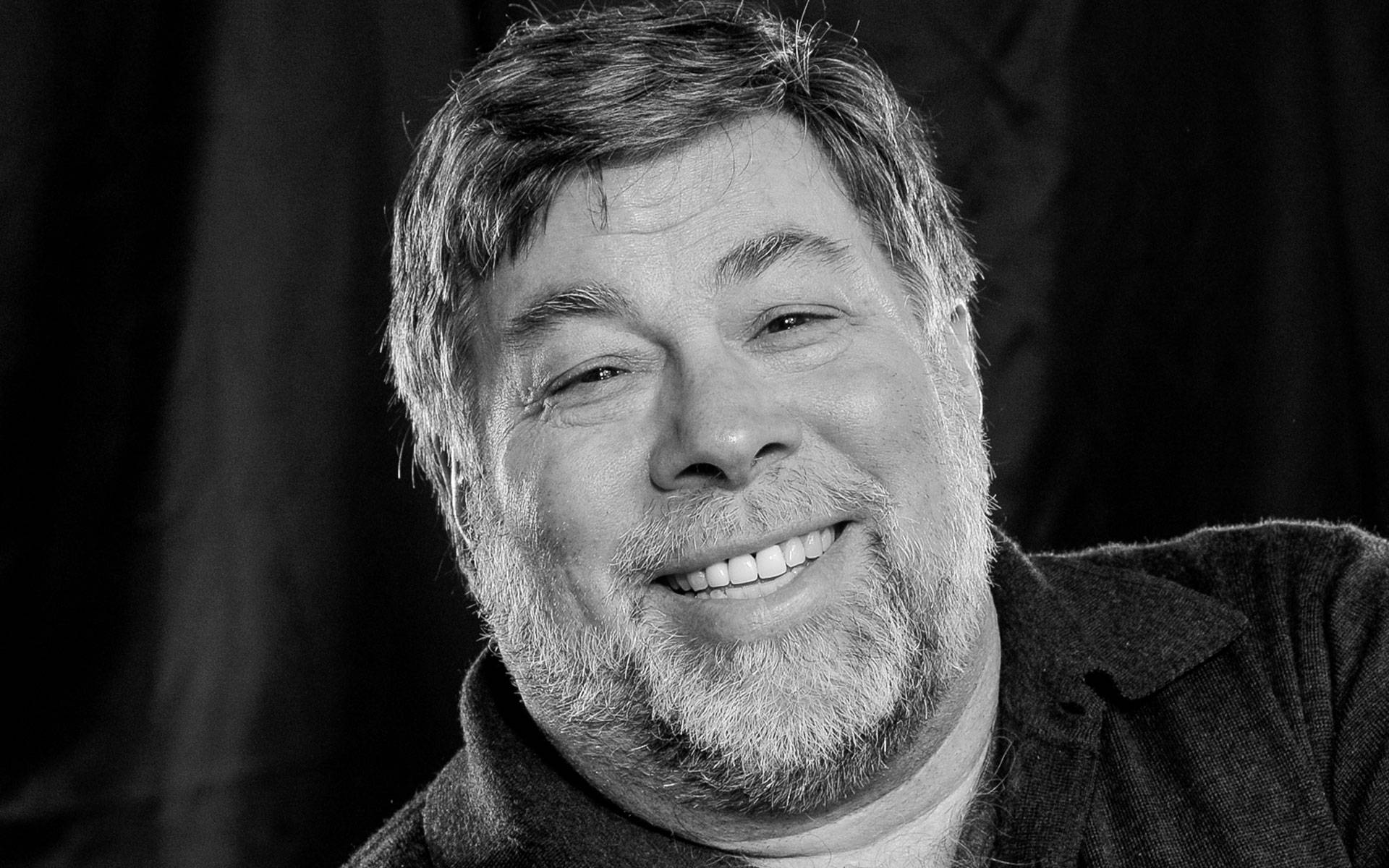 1920x1200 Download Apple Co Founder Steve Wozniak Greyscale Wallpaper