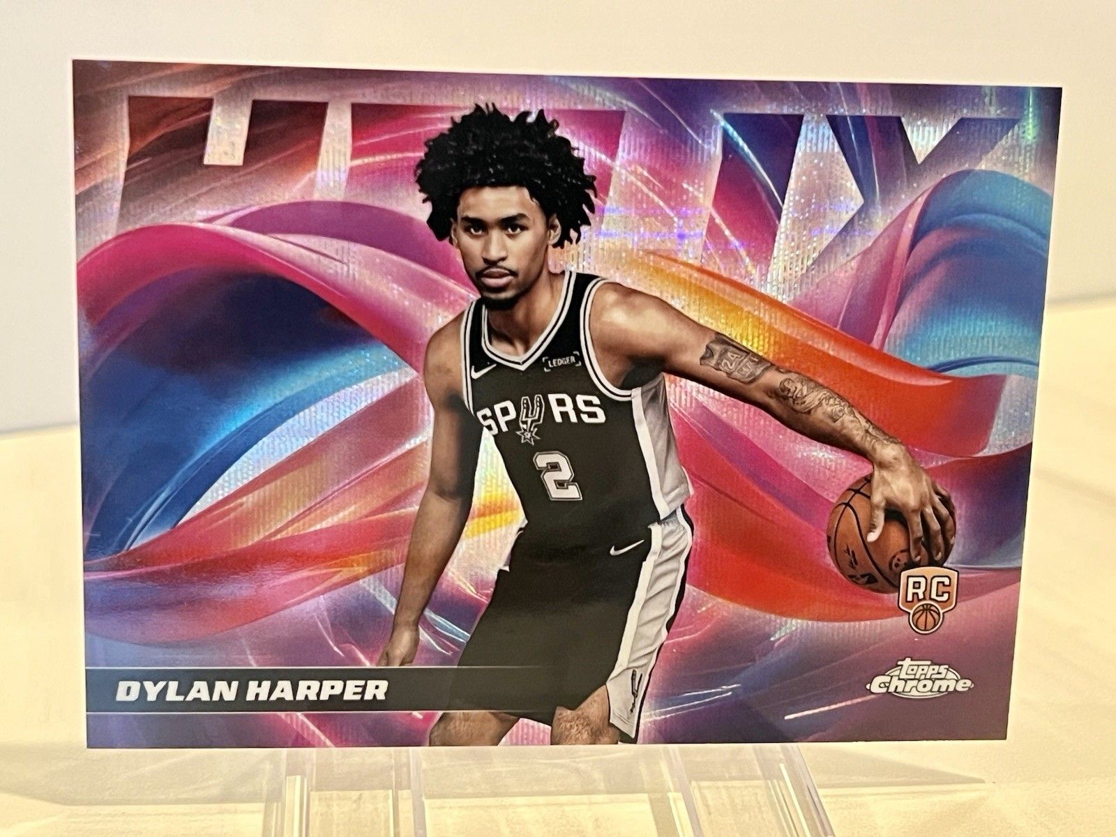 1600x1200 Dylan Harper 2025 Topps Chrome #H 12 Helix /(SSP) Price Guide Card Investor