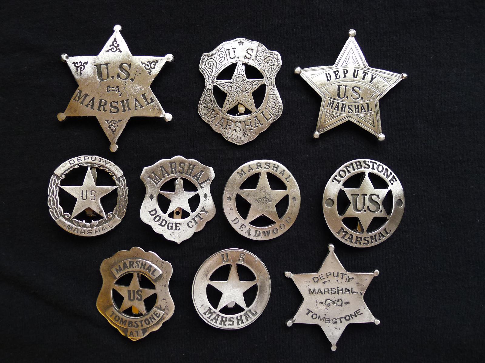 1600x1200 BADGES the New Marshal Collection (made in the USA)