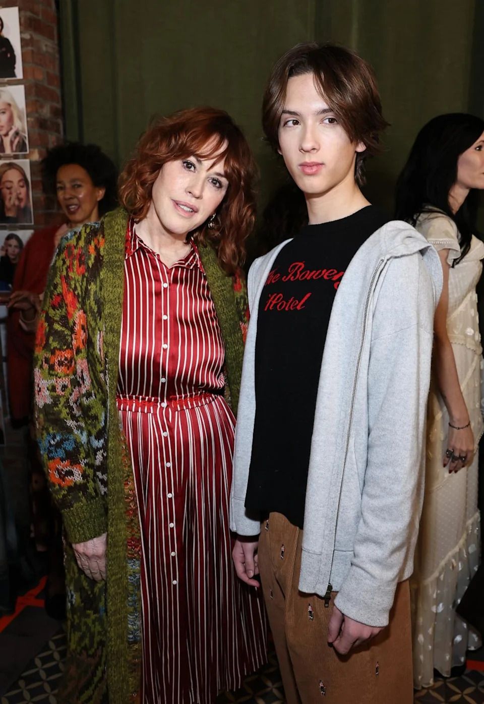 960x1396 Molly Ringwald And Son Make Stylish NYFW Debut At Lingua Franca Fall Winter 2025