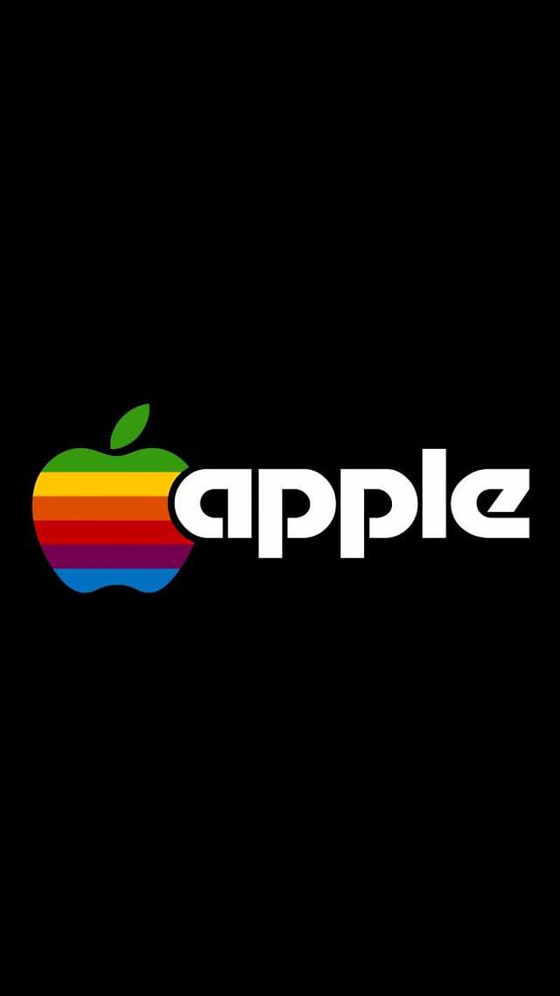 800x1422 Retro Apple Logo, nostalgia, 80s, HD phone wallpaper