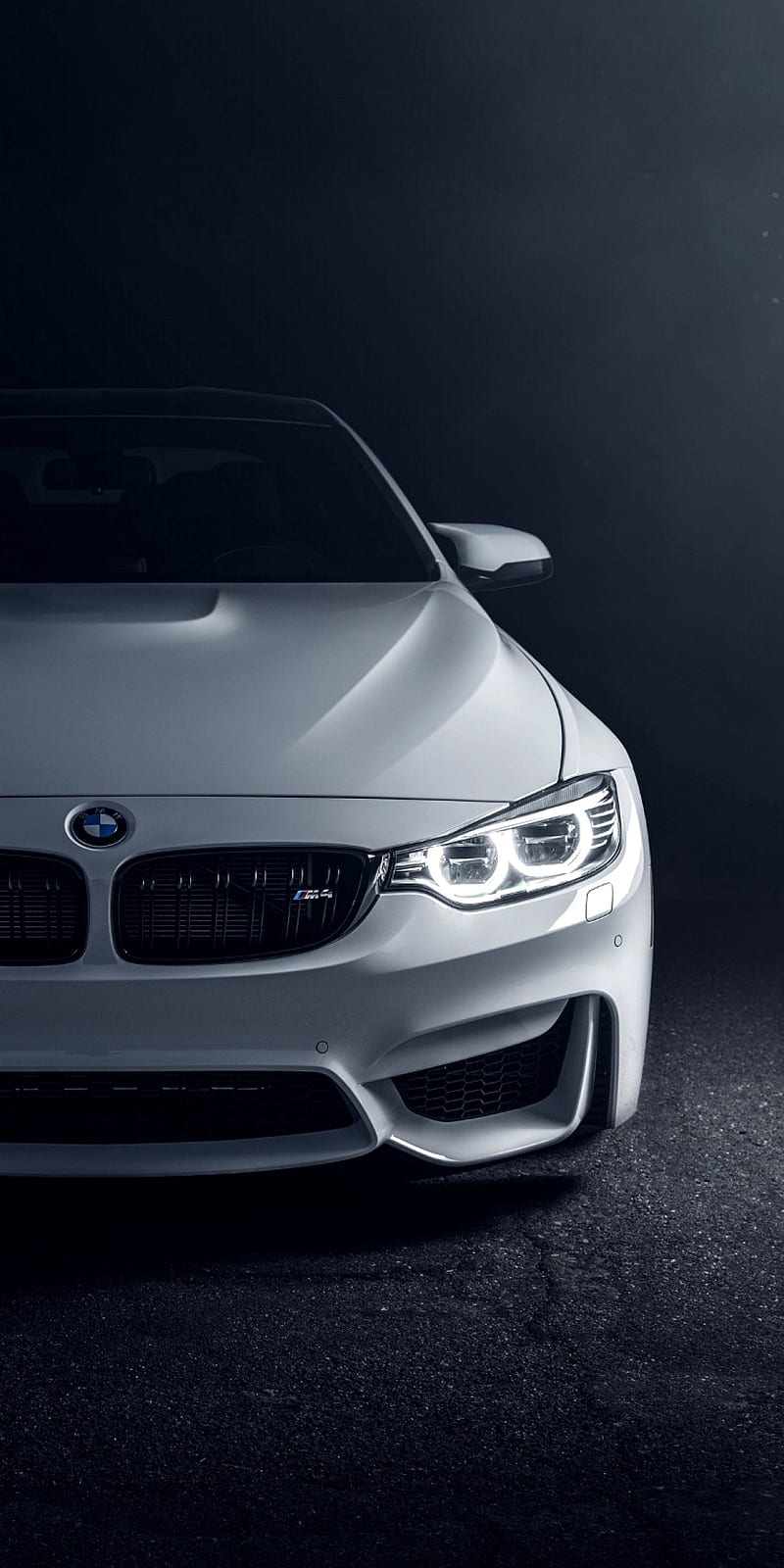 800x1600 BMW M car, coupe, f front view, m power, tuning, vehicle, white, HD phone wallpaper