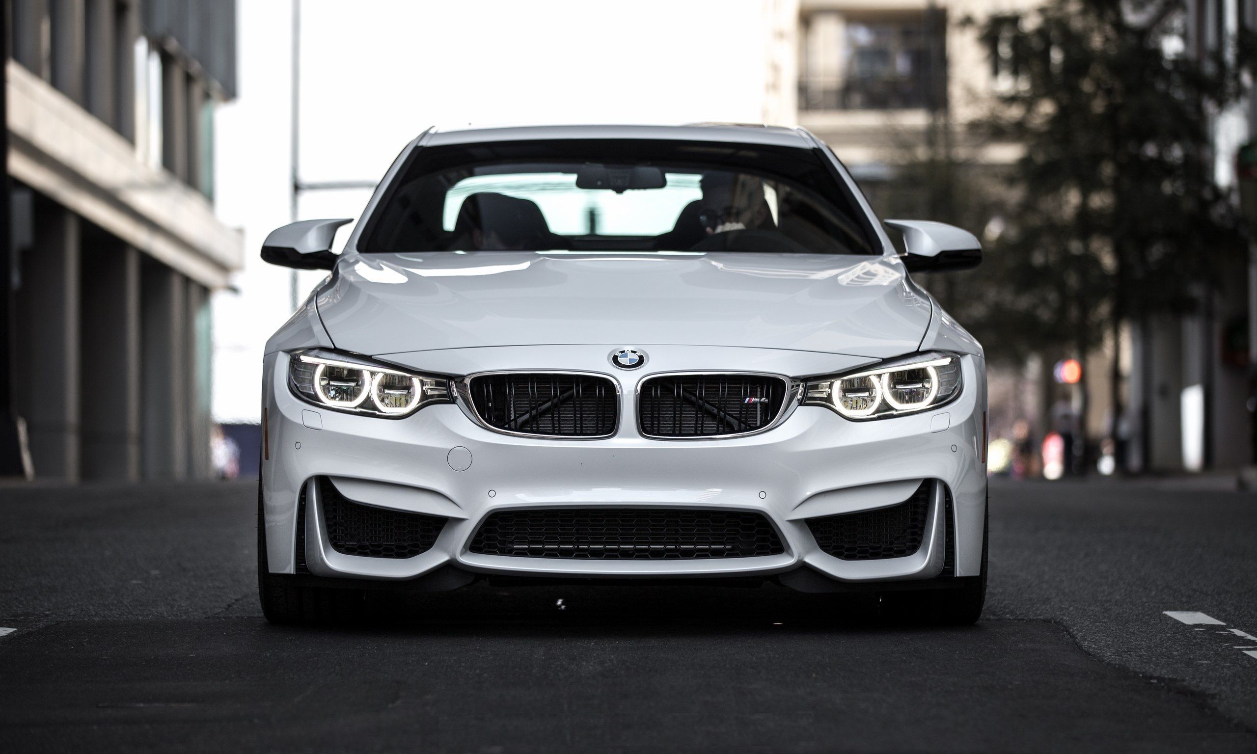 2560x1536 Wallpaper F82.tuning, Coupe, face, white, power, angel eyes, BMW, Front for mobile and desktop, section bmw, resolution 2560x1536