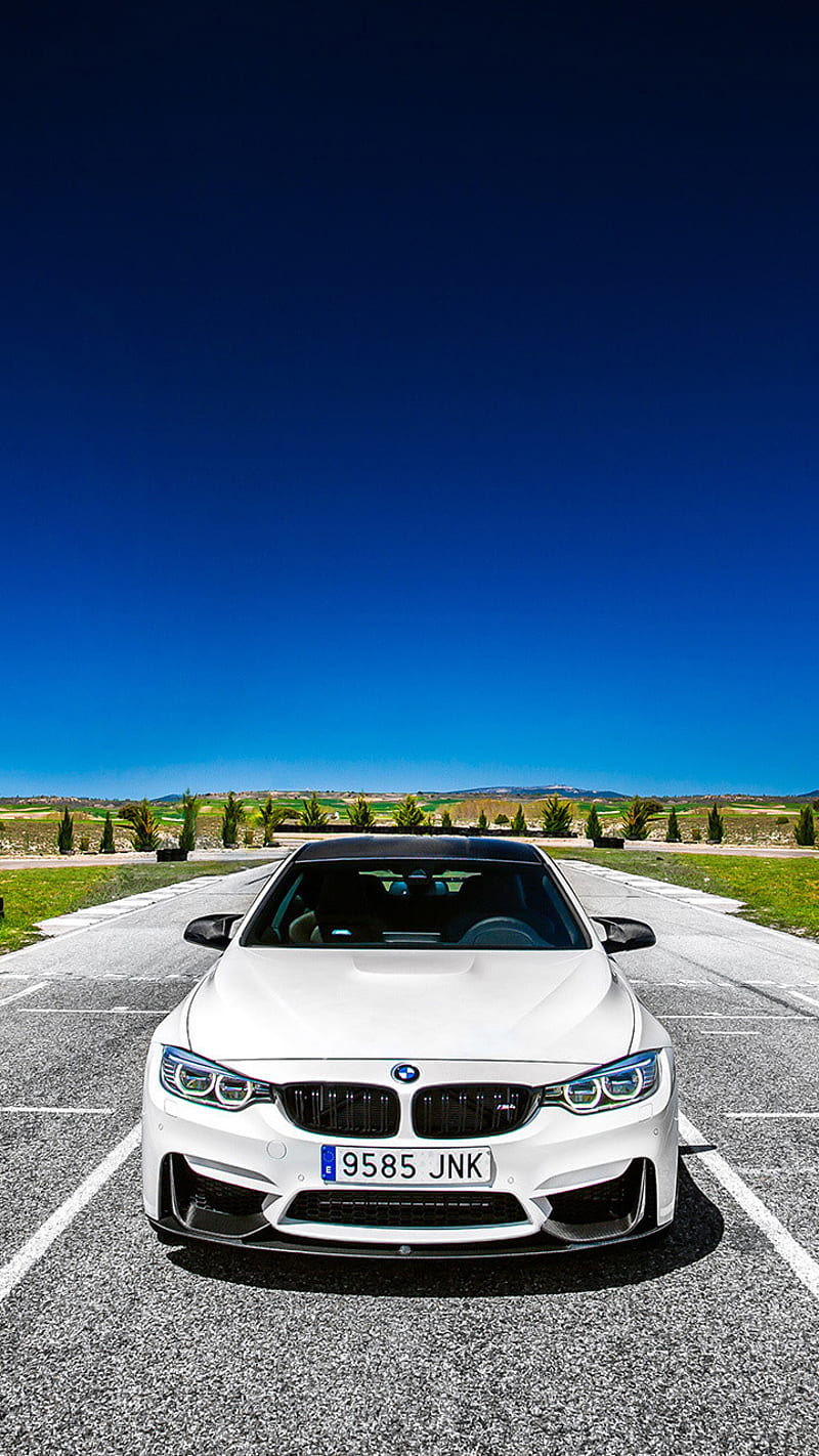 800x1422 BMW M car, coupe, f front view, m performance, tuning, vehicle, white, HD phone wallpaper