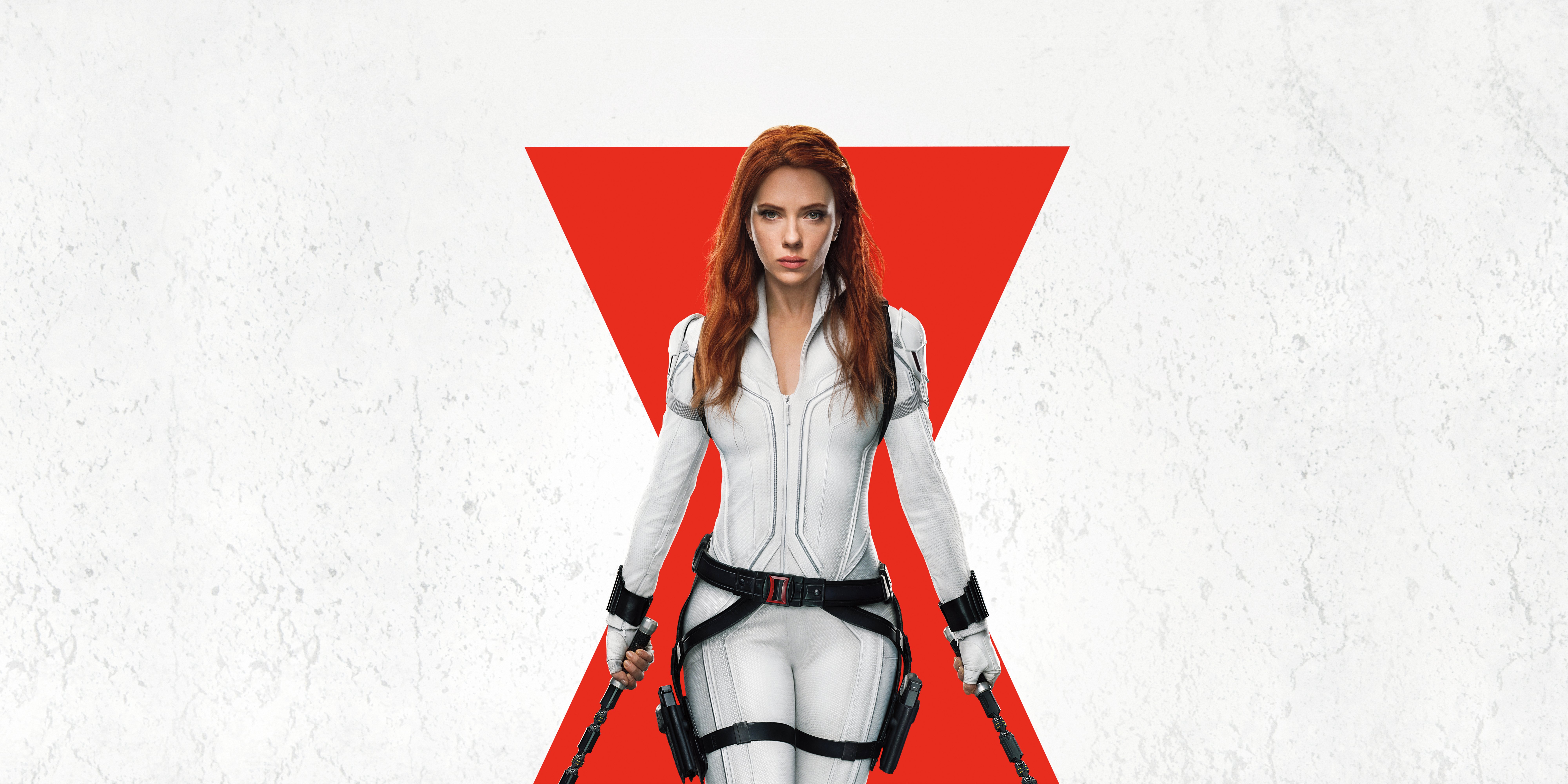 8000x4000 Scarlett Johansson Wallpaper 4K, Black Widow, White background