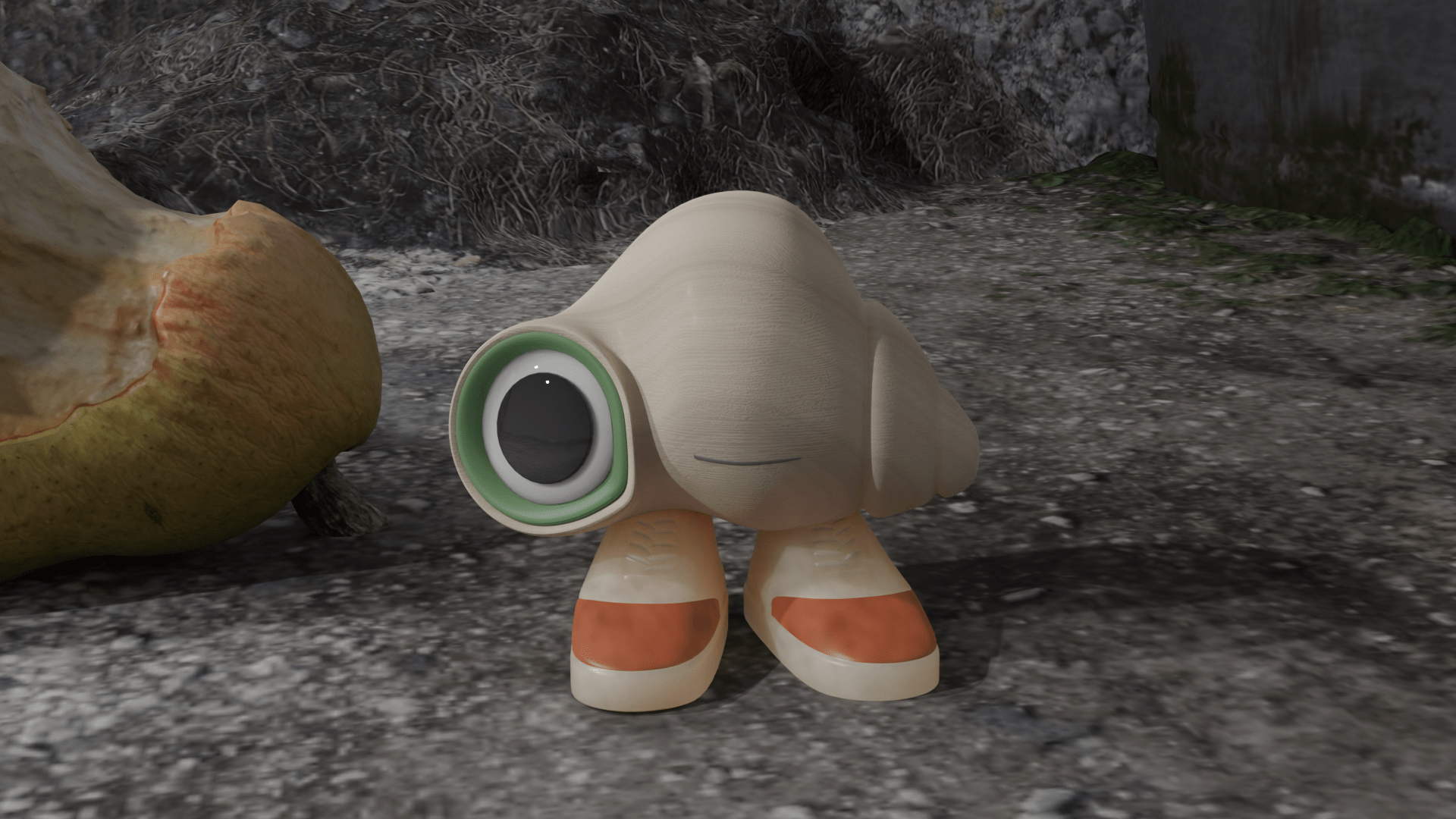 1920x1080 Marcel the Shell with Shoes On (rendered in cycles)