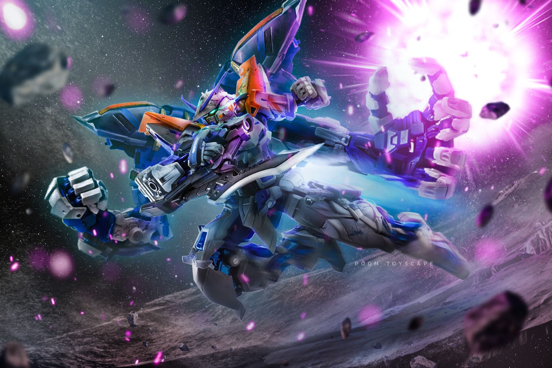 1920x1280 Gundam Astray Blue Frame Powered Blue