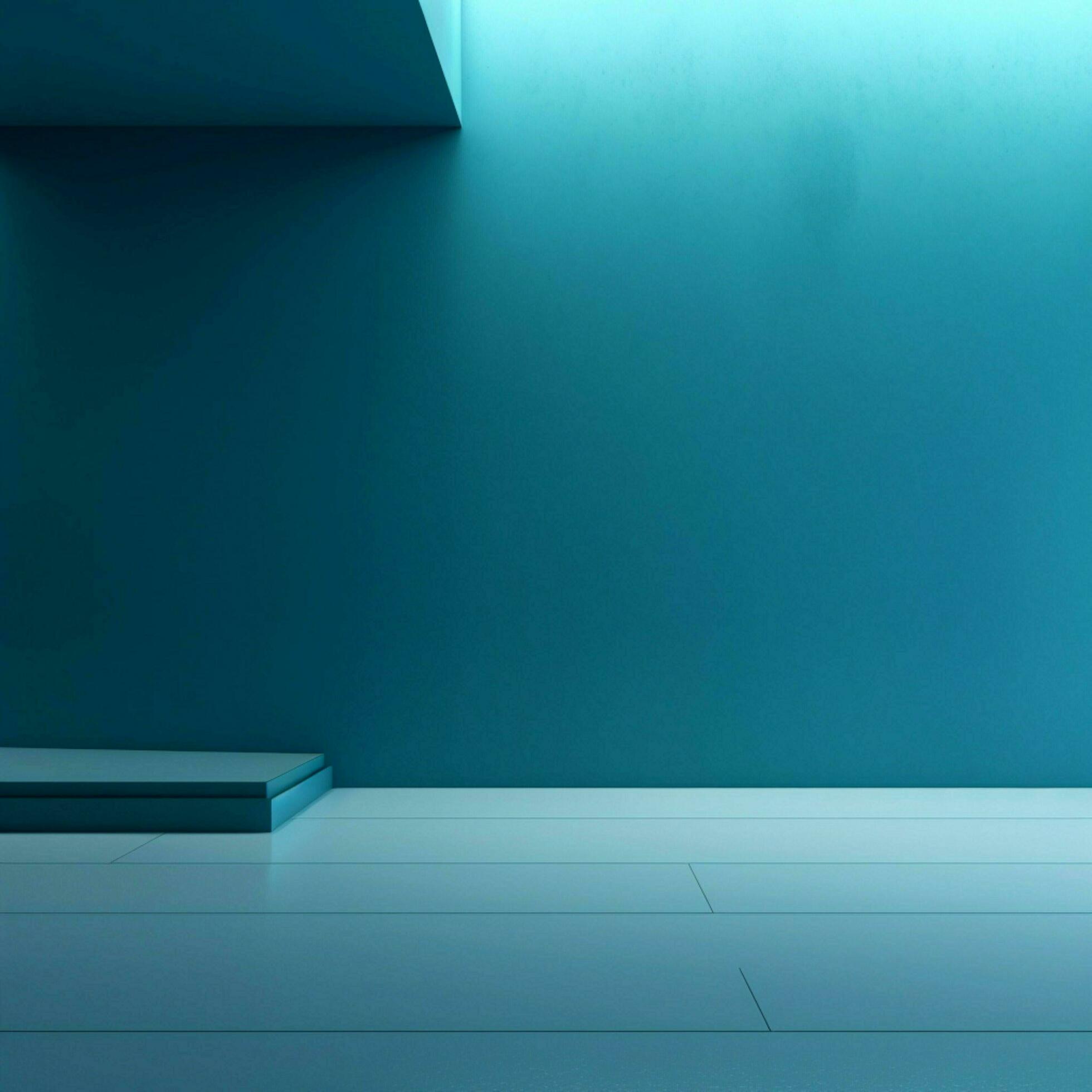 1960x1960 cyan Minimalist wallpaper high quality 4k hdr
