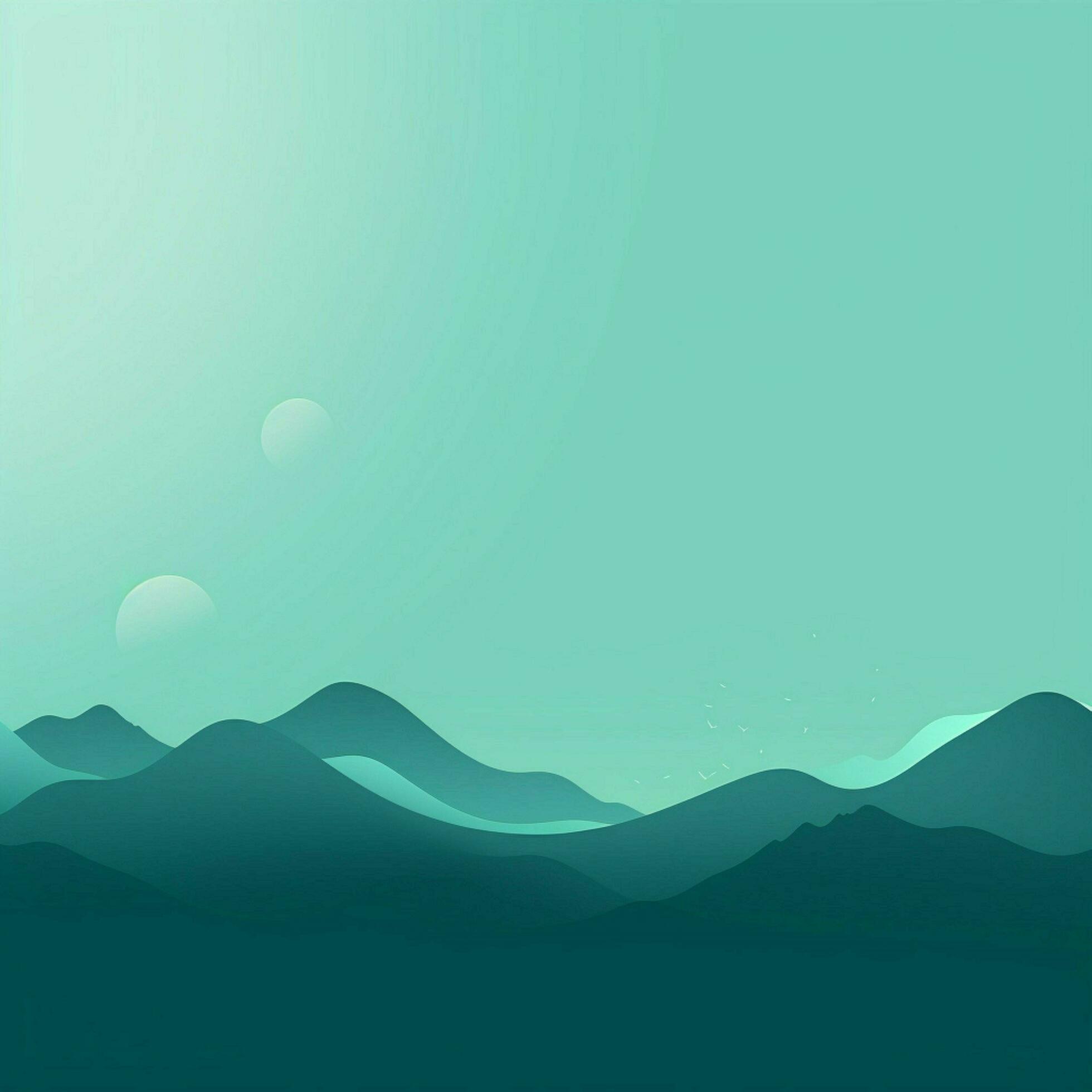 1960x1960 Teal Minimalist Wallpaper, HD Background