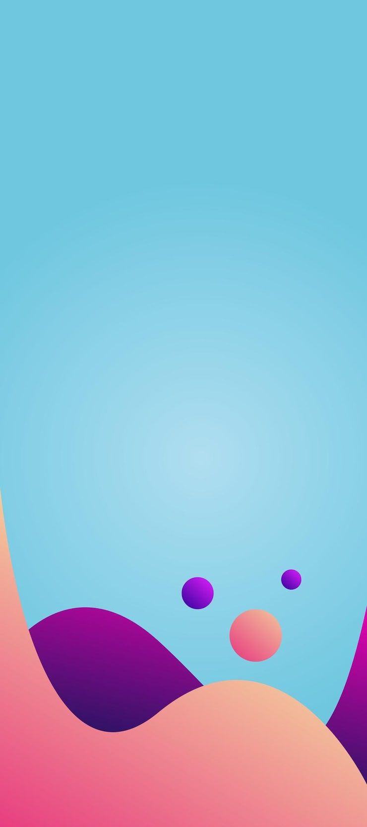 740x1665 Cyan phone wallpaper Image