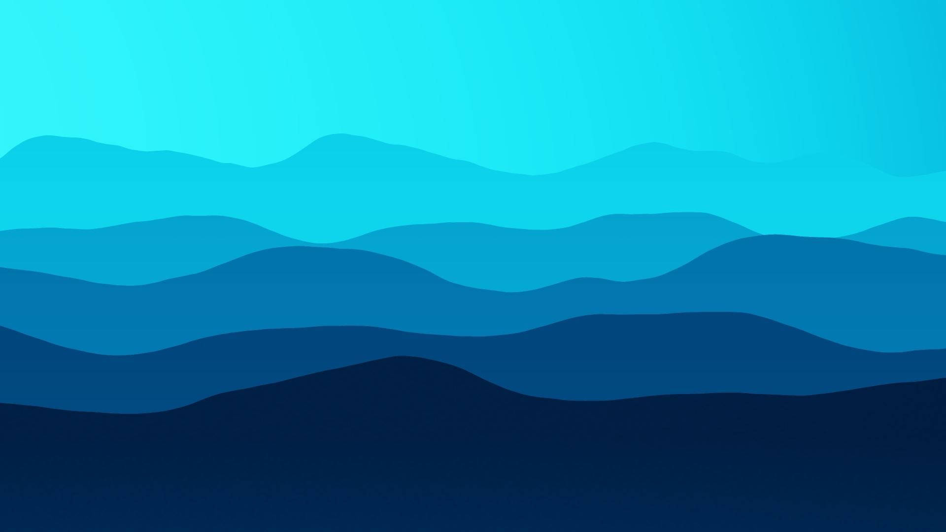 1920x1080 Mountains (Bluish Cyan) • Image • WallpaperFusion by Binary Fortress Software