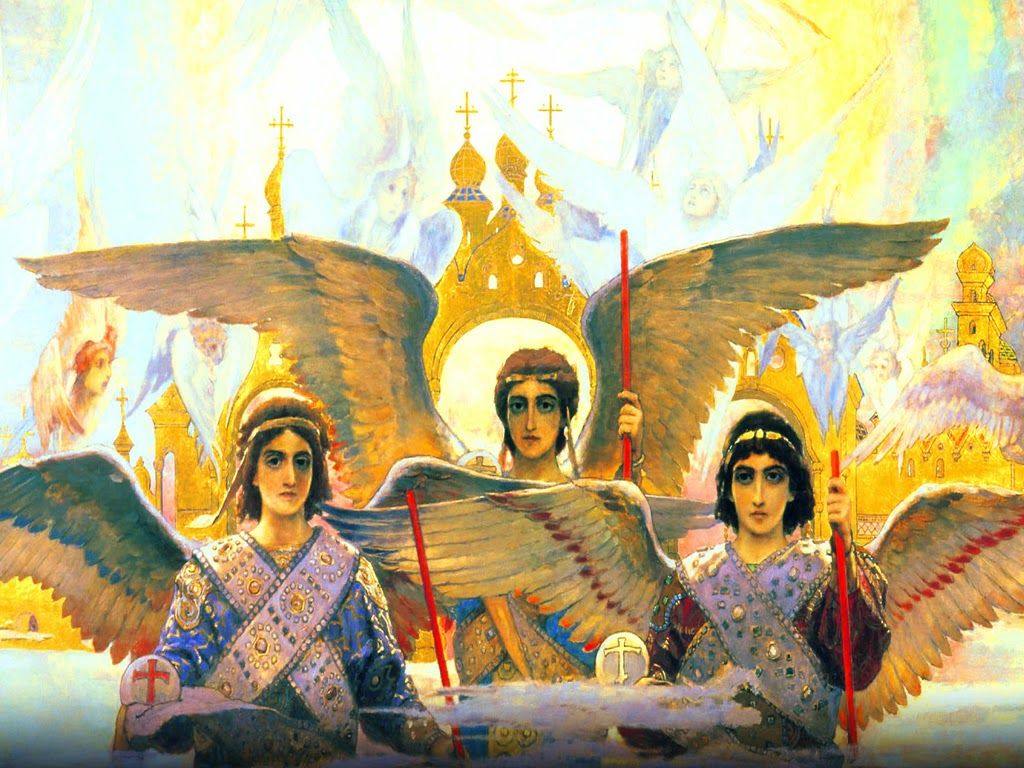 1024x768 Holy Mass image.: ARCHANGELS: St. Michael, St. Gabriel and St. Raphael