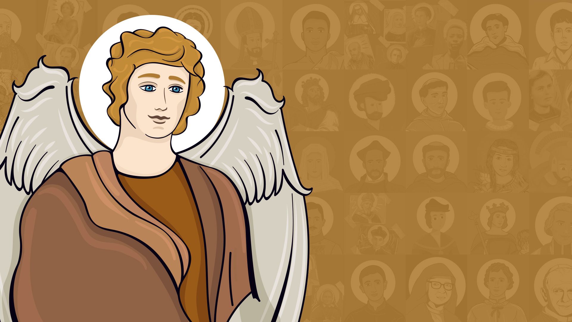 1920x1080 Saint Gabriel the Archangel. Online with Saints