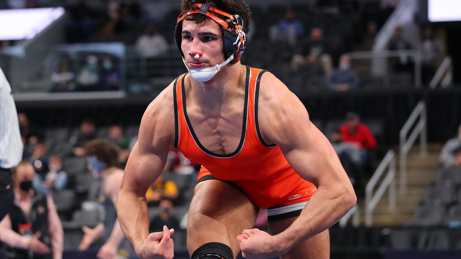 1600x900 NCAA Wrestler AJ Ferrari Punches And Flips Off Teammate & Fans