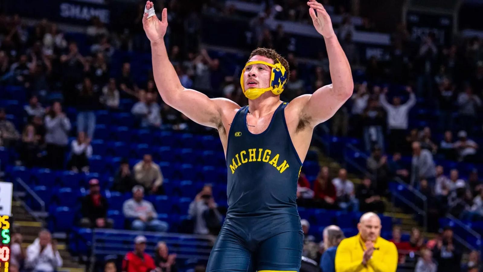 1600x900 Ghadiali Captures Big Ten Heavyweight Title; U M Takes Fifth Place Of Michigan Athletics