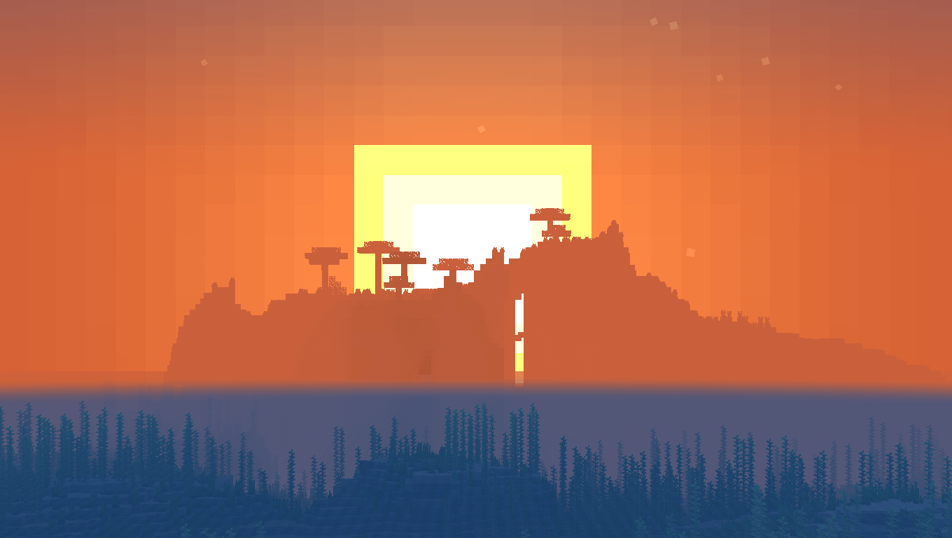 1360x768 Minecraft 2D Wallpaper
