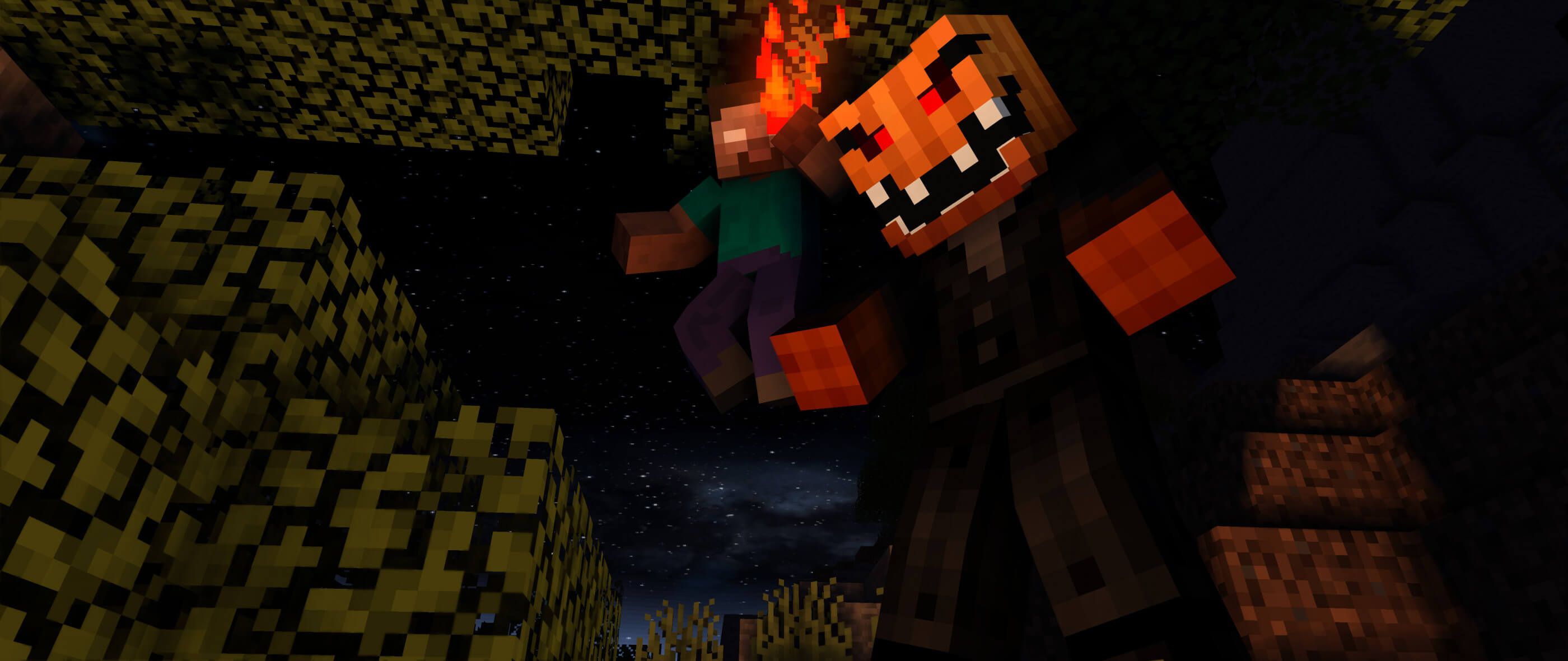 2800x1181 Hell in Minecraft