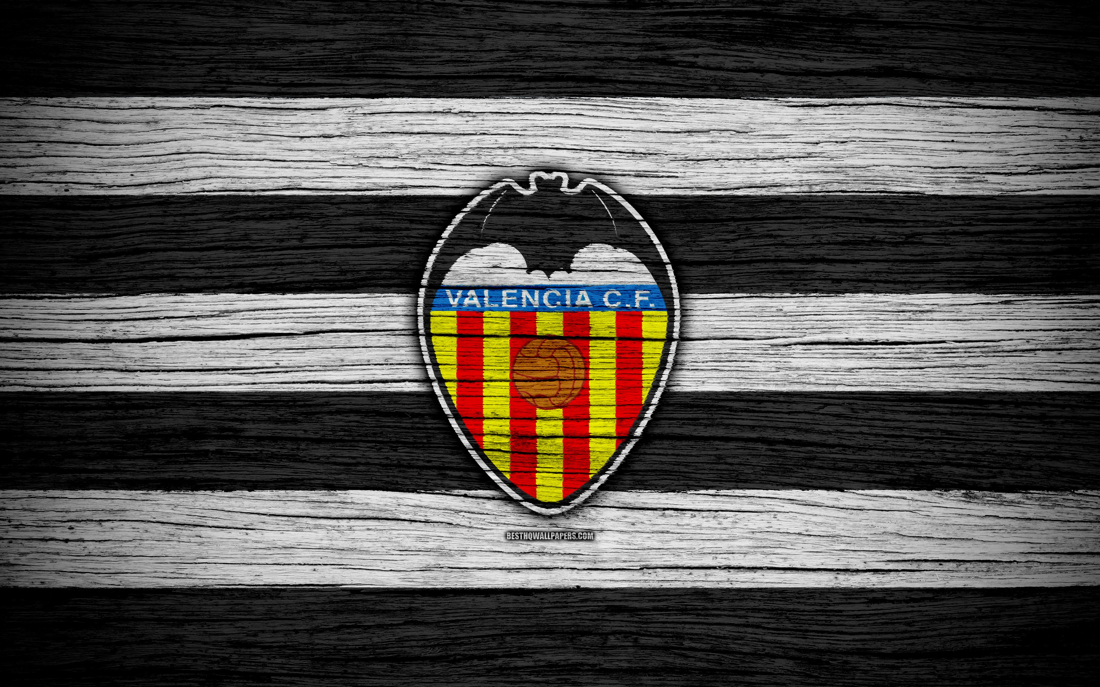 3840x2400 Phone wallpaper: Valencia Cf, Sports, Emblem, Logo, Soccer 457064