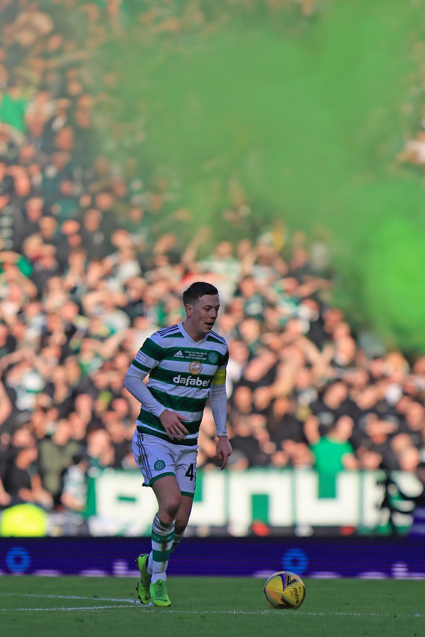 853x1280 Callum McGregor calls for return of sizeable away support at Glasgow Derby games