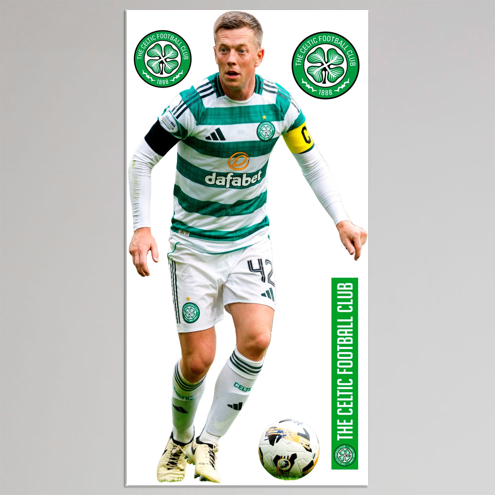 2000x2000 Celtic 2025 26 Callum McGregor Wall Sticker