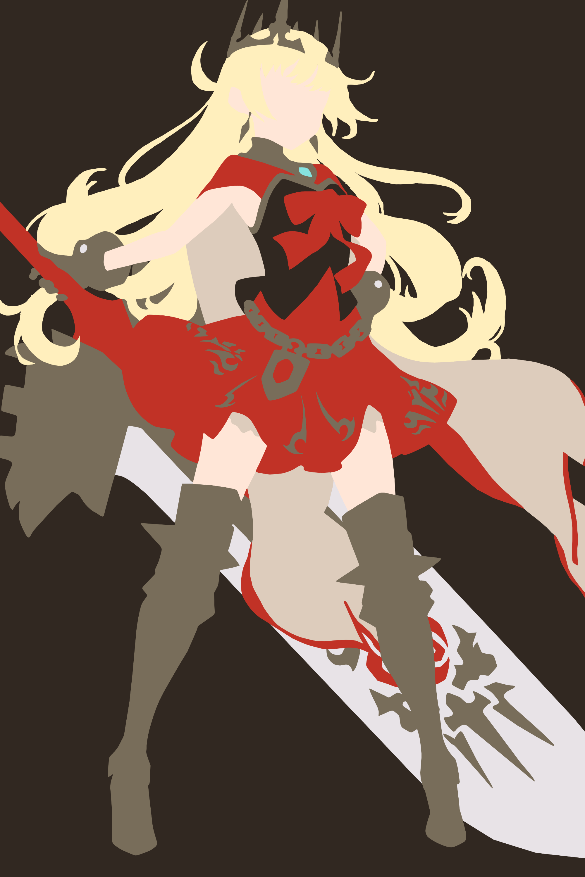 2000x3000 Little Queen Charlotte Minimalist Wallpaper By Jamado