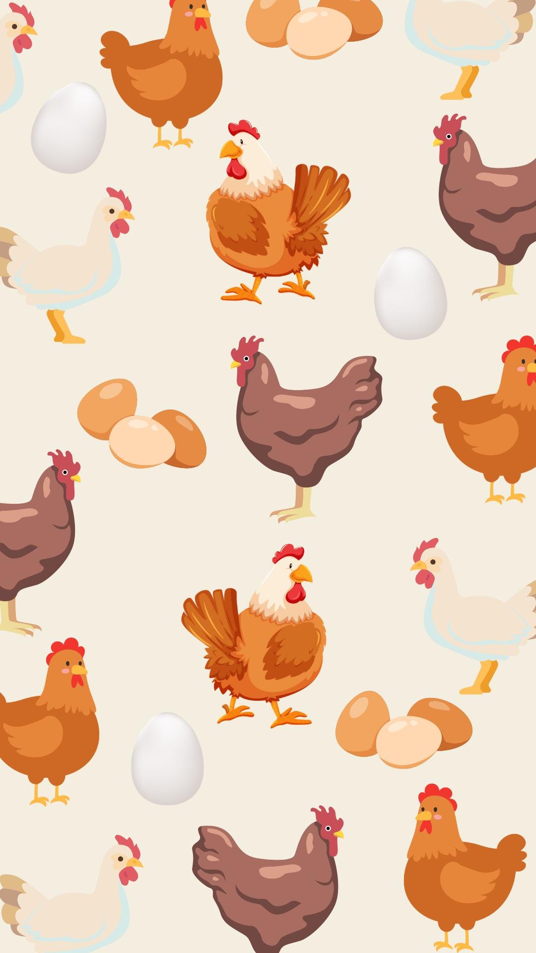 1080x1920 Chicken Digital Wallpaper- Digital Wallpaper- Chicken Phone Wallpaper