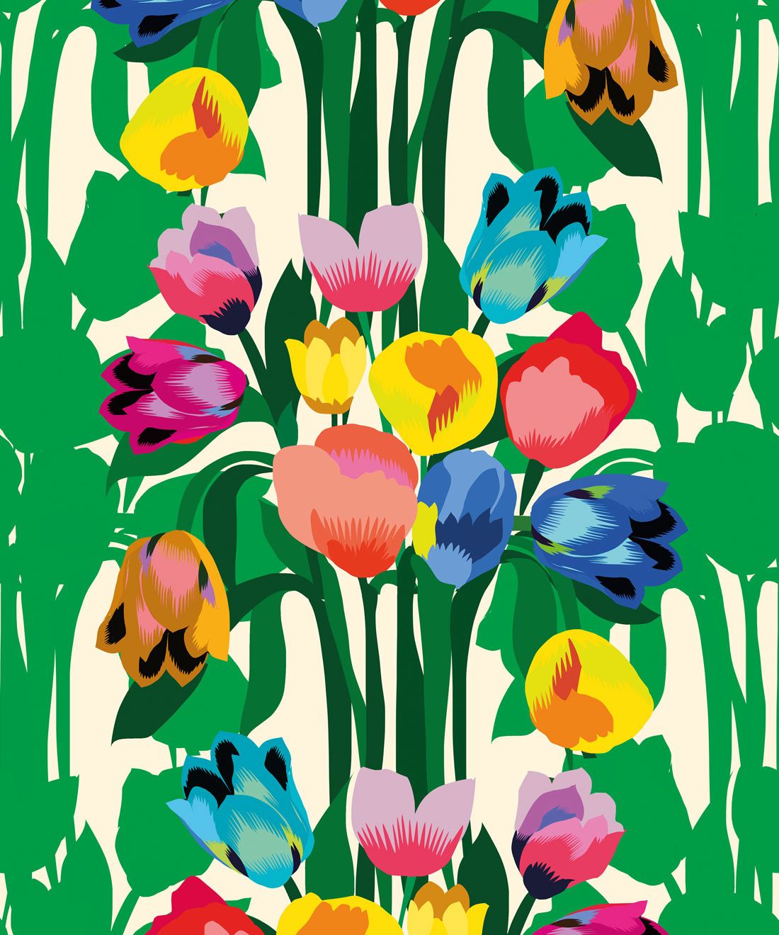 1100x1320 Tulips Wallpaper • Colorful Floral Wallpaper