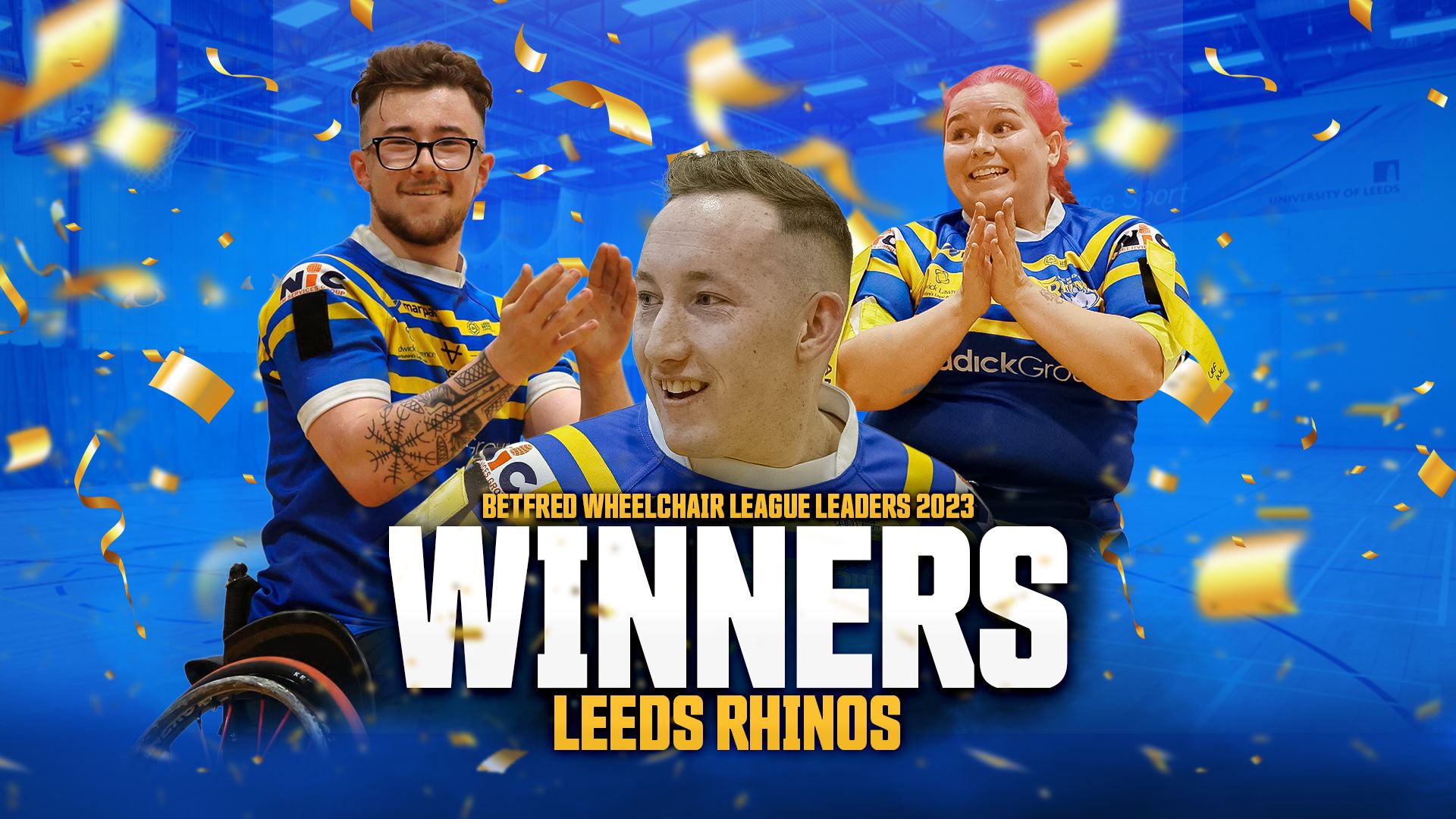 1920x1080 Leeds Rhinos Wheelchair secure League Leaders Shield Rhinos Foundation