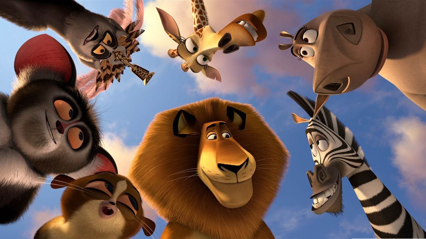 1366x768 Madagascar 3 Cartoon HD Wallpaper