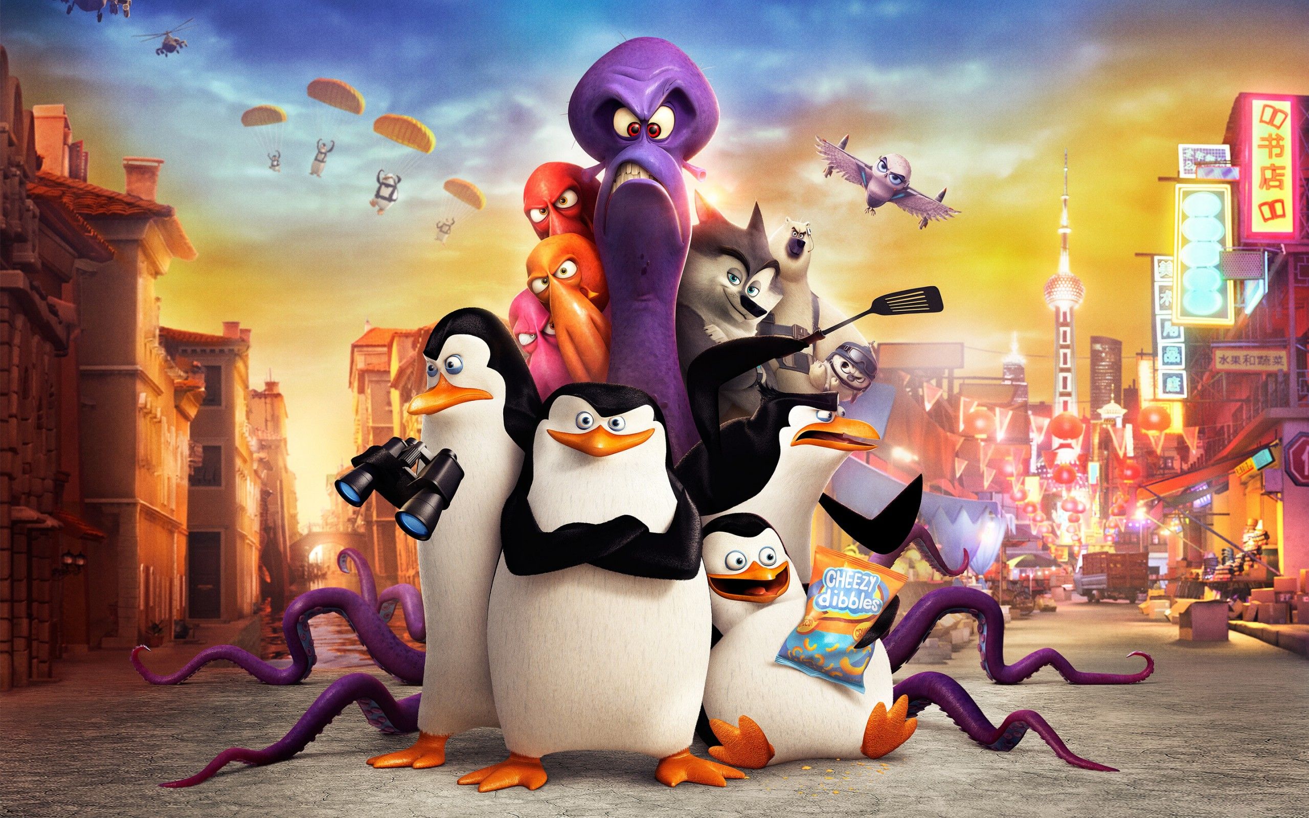 2560x1600 Penguins of Madagascar Movie Wallpaper