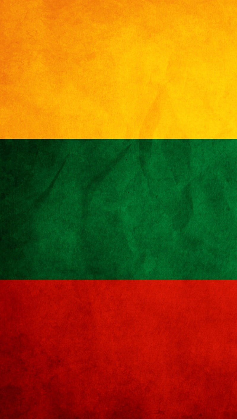 800x1412 Lithuanian Flag, green, lithuania, red, yellow, HD phone wallpaper