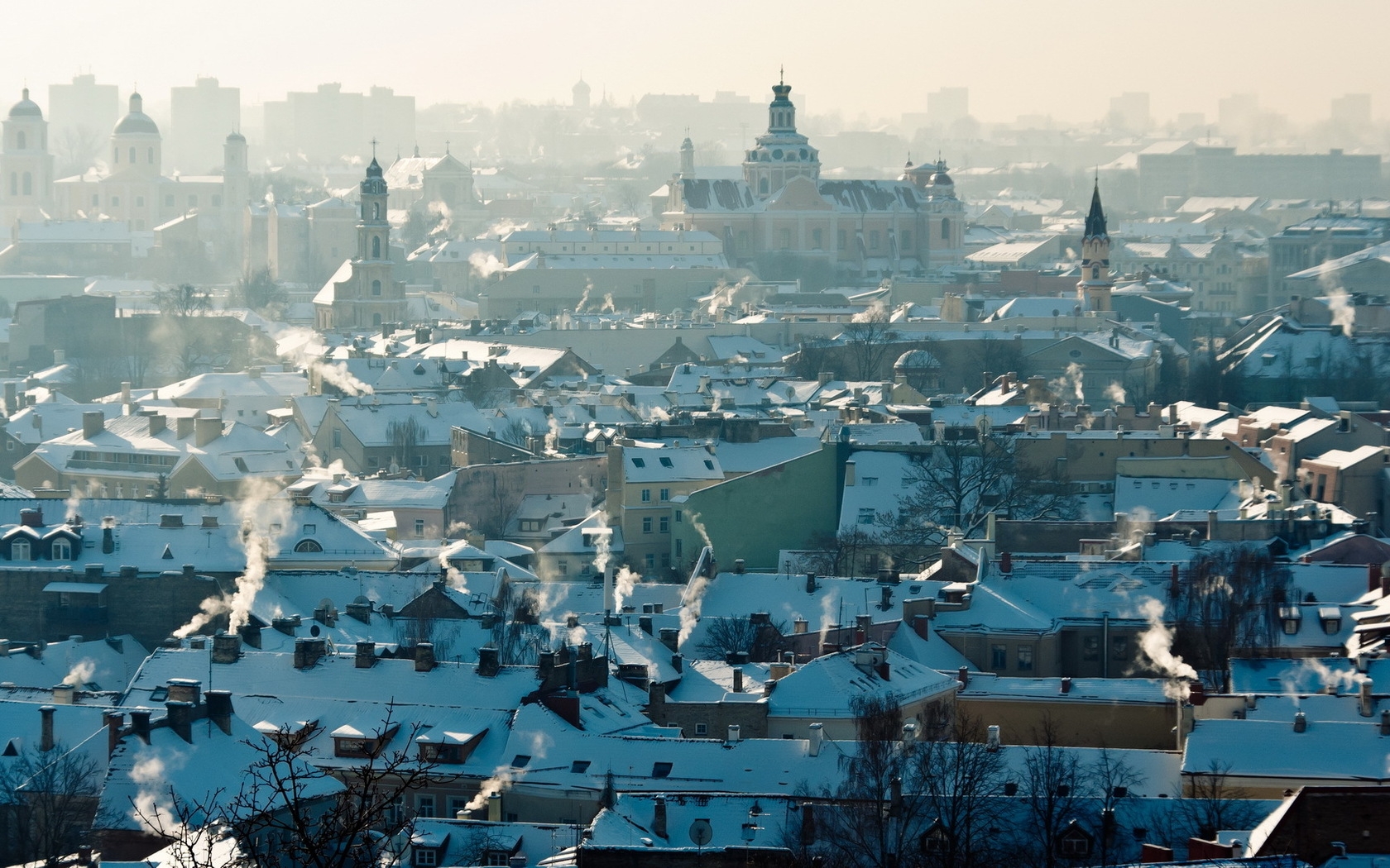 1680x1050 vilnius, lithuania, urban landscape Wallpaper, HD City 4K Wallpaper, Image and Background