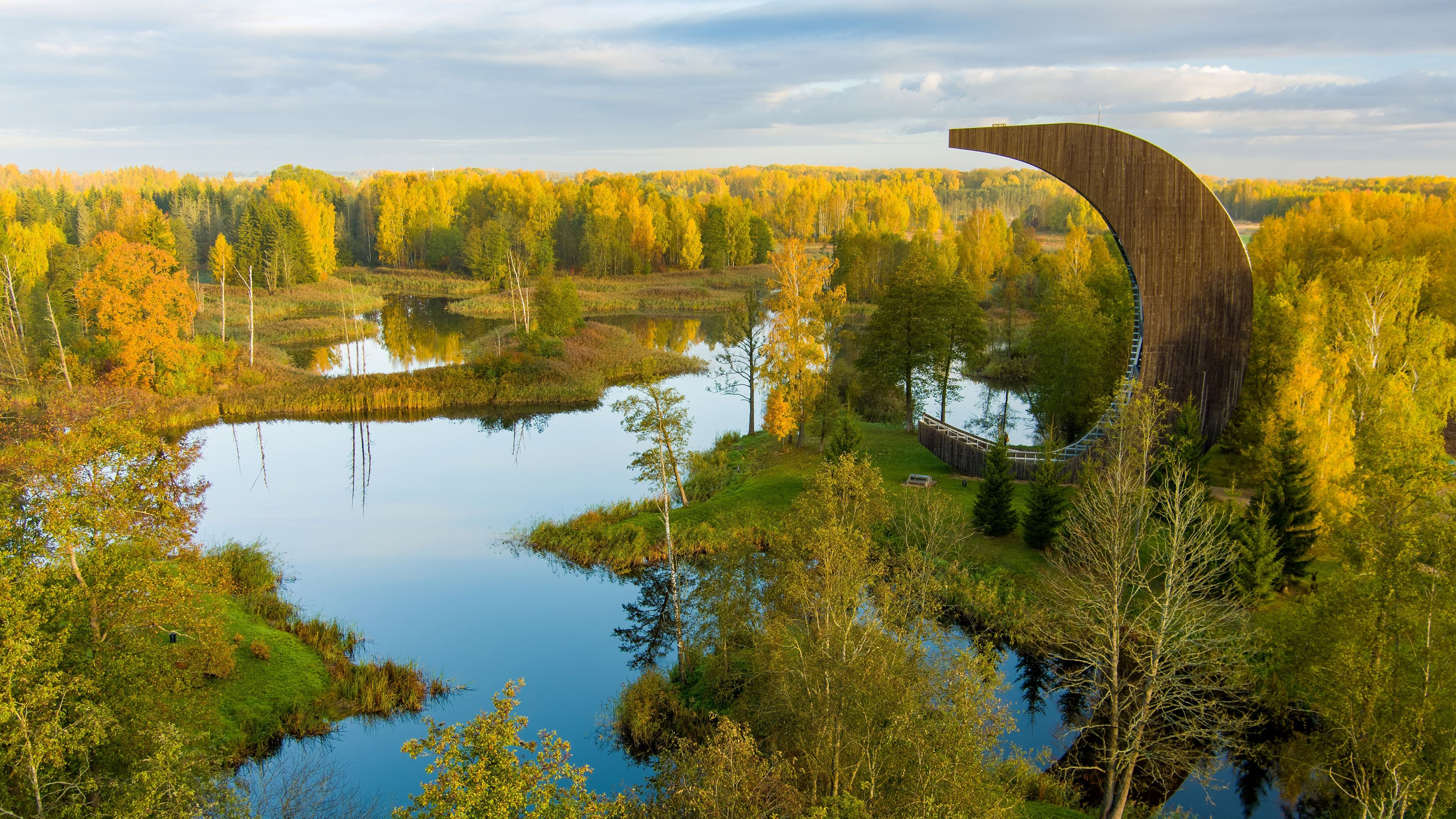 3840x2160 Bing HD Wallpaper Nov 2023: Kirkilai lakes, Biržai Regional Park, Lithuania Wallpaper Gallery