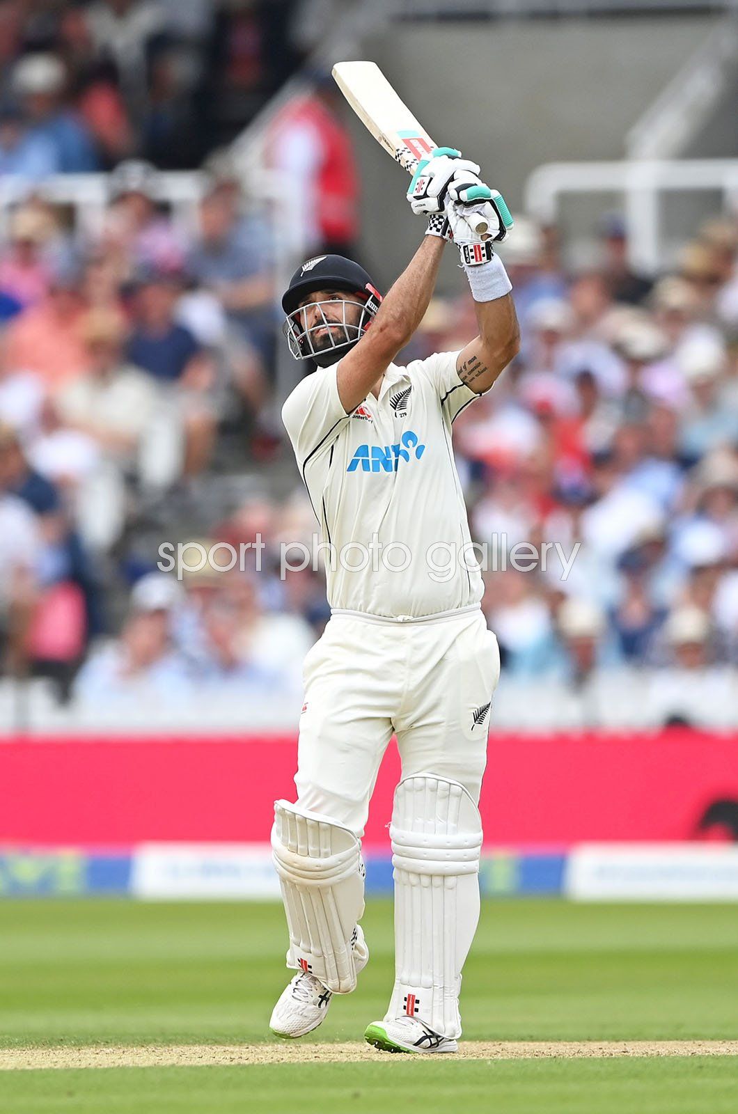 1060x1600 Daryl Mitchell New Zealand hits out v England Lord's Test 2022 Image