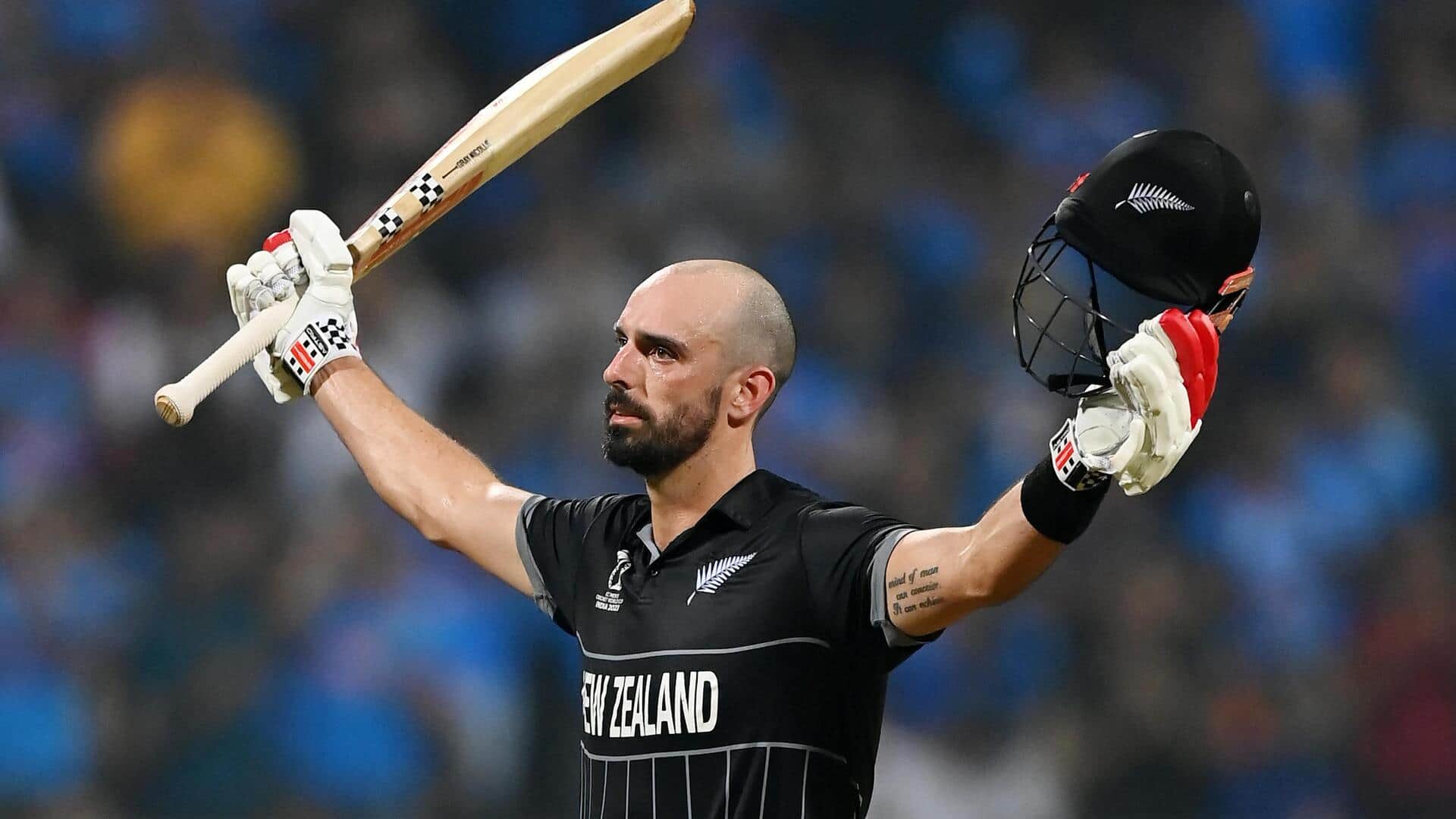 1920x1080 Daryl Mitchell Becomes New Zealand's First Centurion In WC Semi Finals