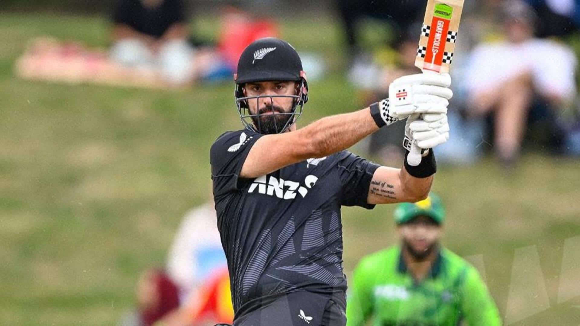 1920x1080 Daryl Mitchell becomes fastest NZ batter to 000 ODI runs