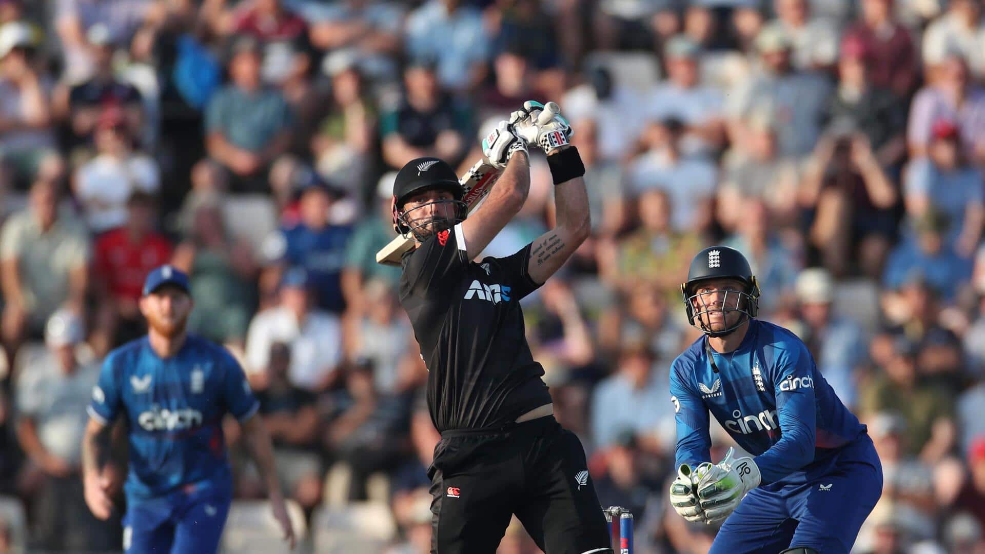 1920x1080 Daryl Mitchell slams 57 versus England, surpasses 000 ODI runs