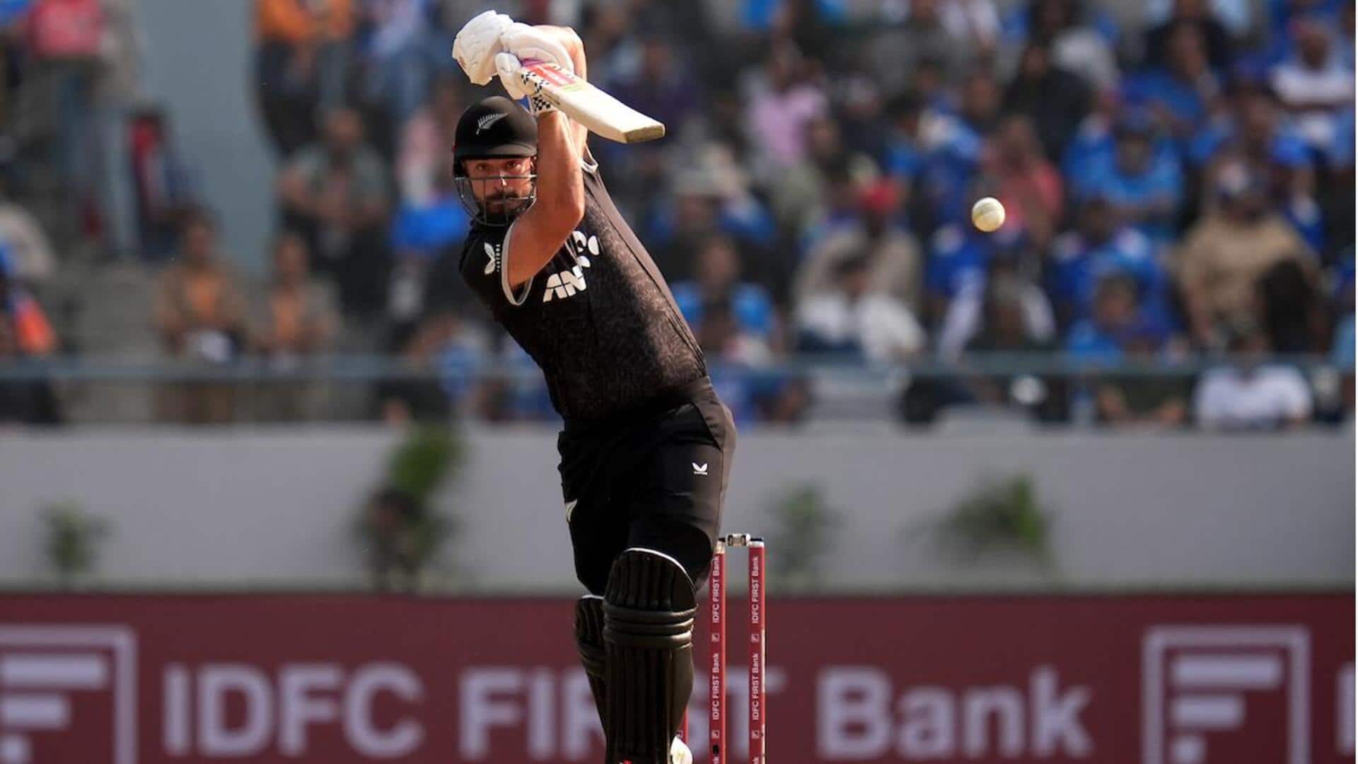 1920x1080 Daryl Mitchell Slams His Fourth 50 Plus ODI Score Against India