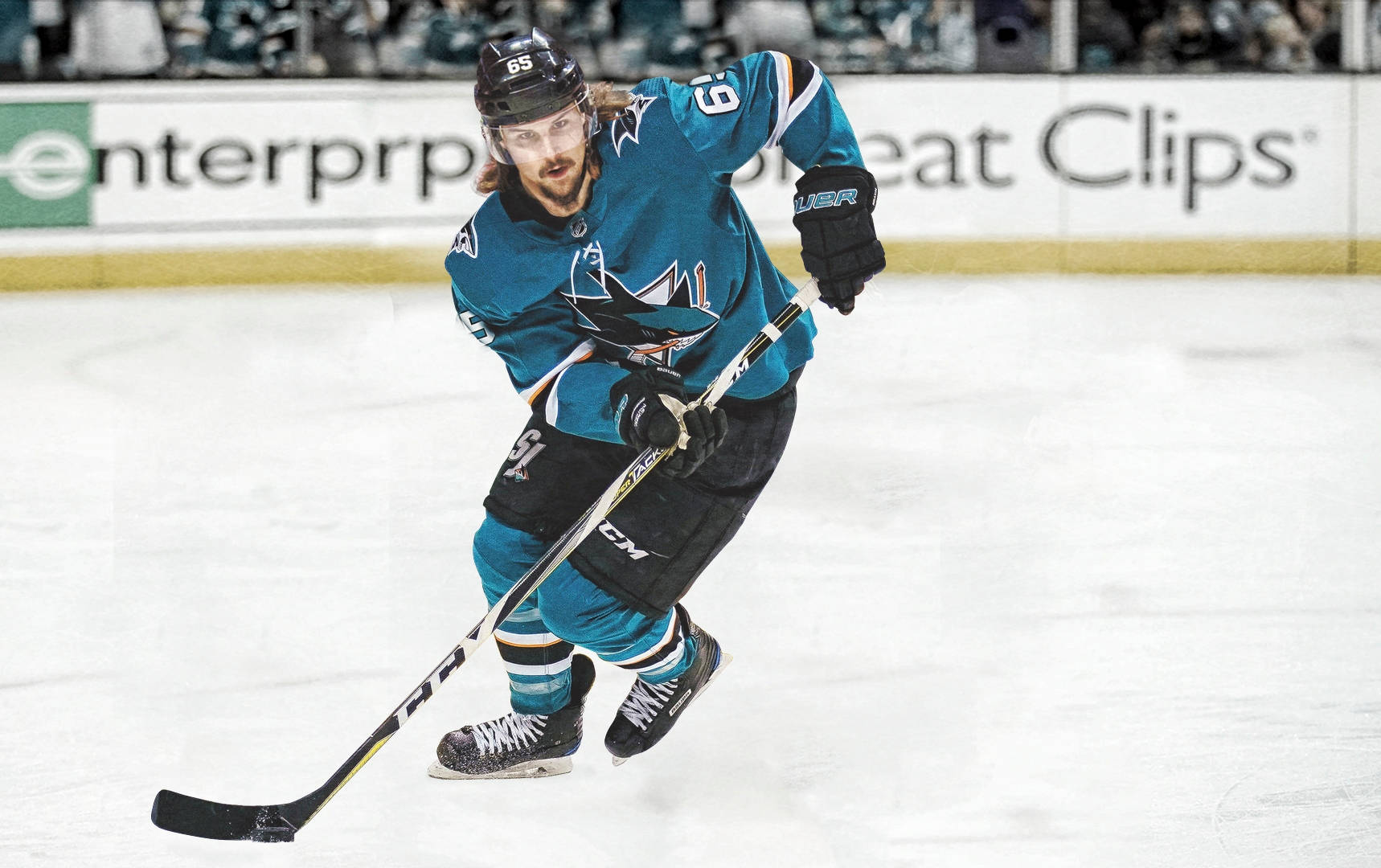1718x1080 Download Erik Karlsson San Jose NHL Ice Hockey Wallpaper